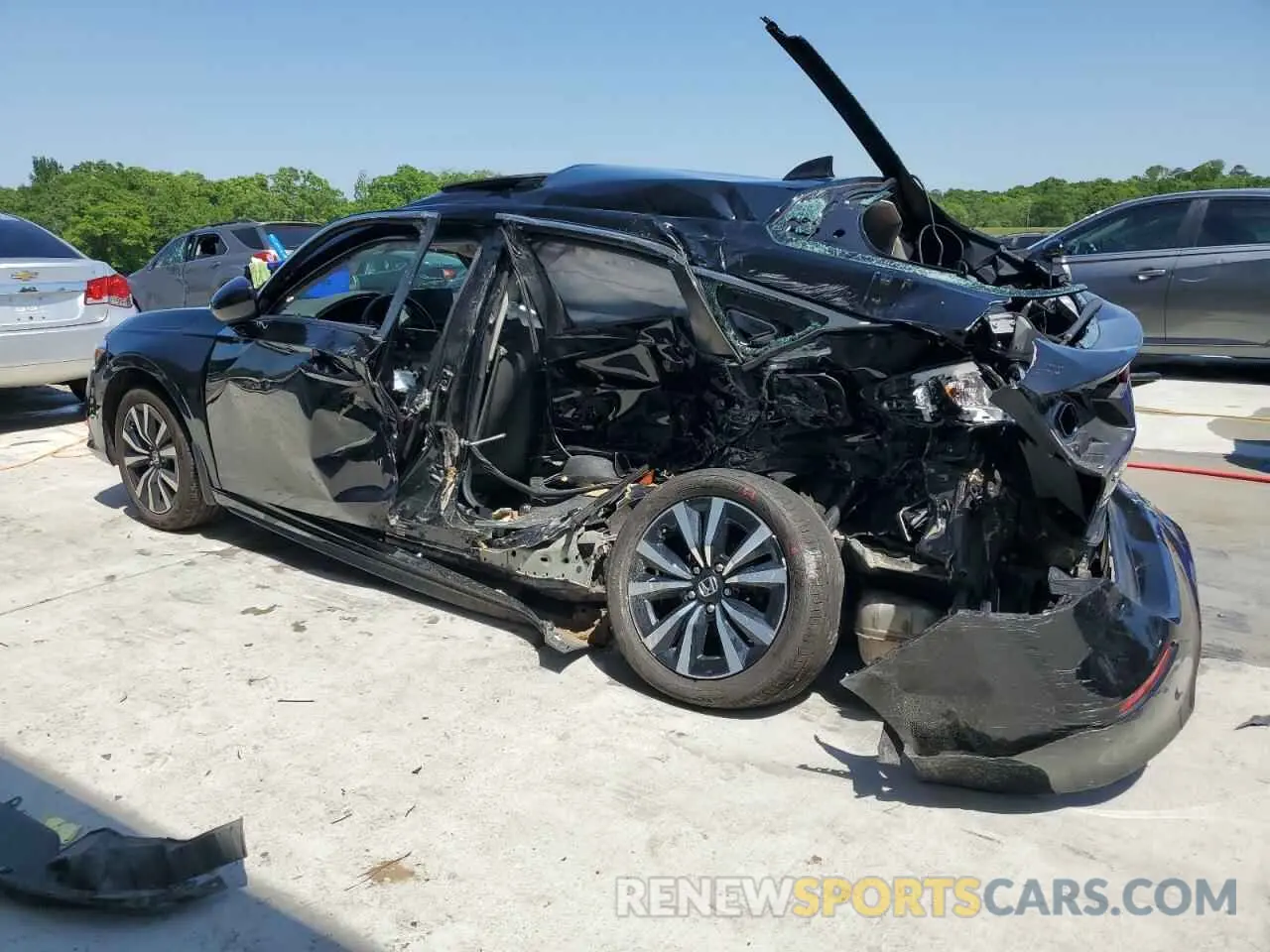 2 fotografías del automóvil dañado 19XFL1H75NE008666 HONDA CIVIC 2022