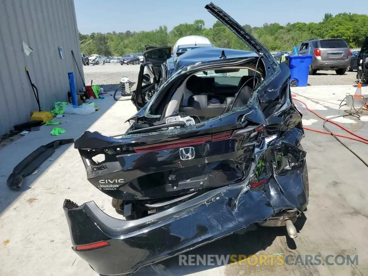 6 fotografías del automóvil dañado 19XFL1H75NE008666 HONDA CIVIC 2022