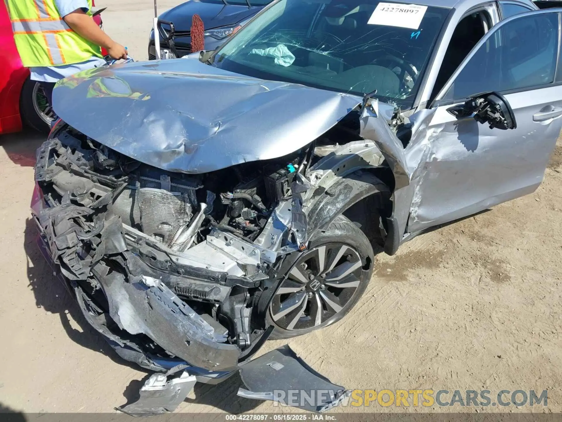 6 fotografías del automóvil dañado 19XFL1H76NE002360 HONDA CIVIC 2022