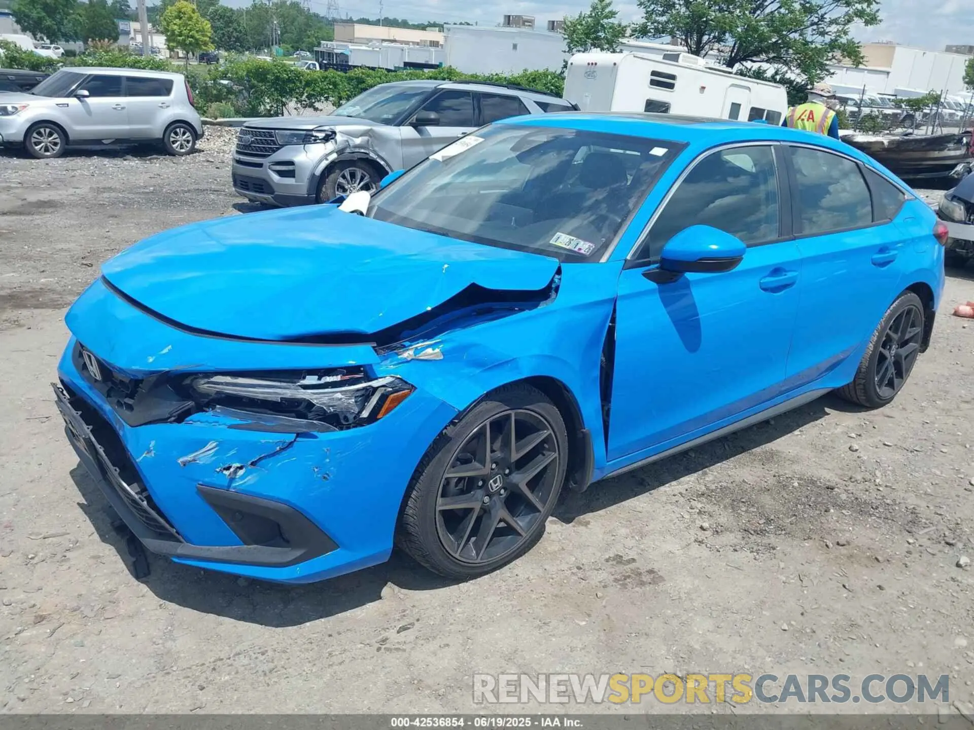2 fotografías del automóvil dañado 19XFL1H85NE017358 HONDA CIVIC 2022