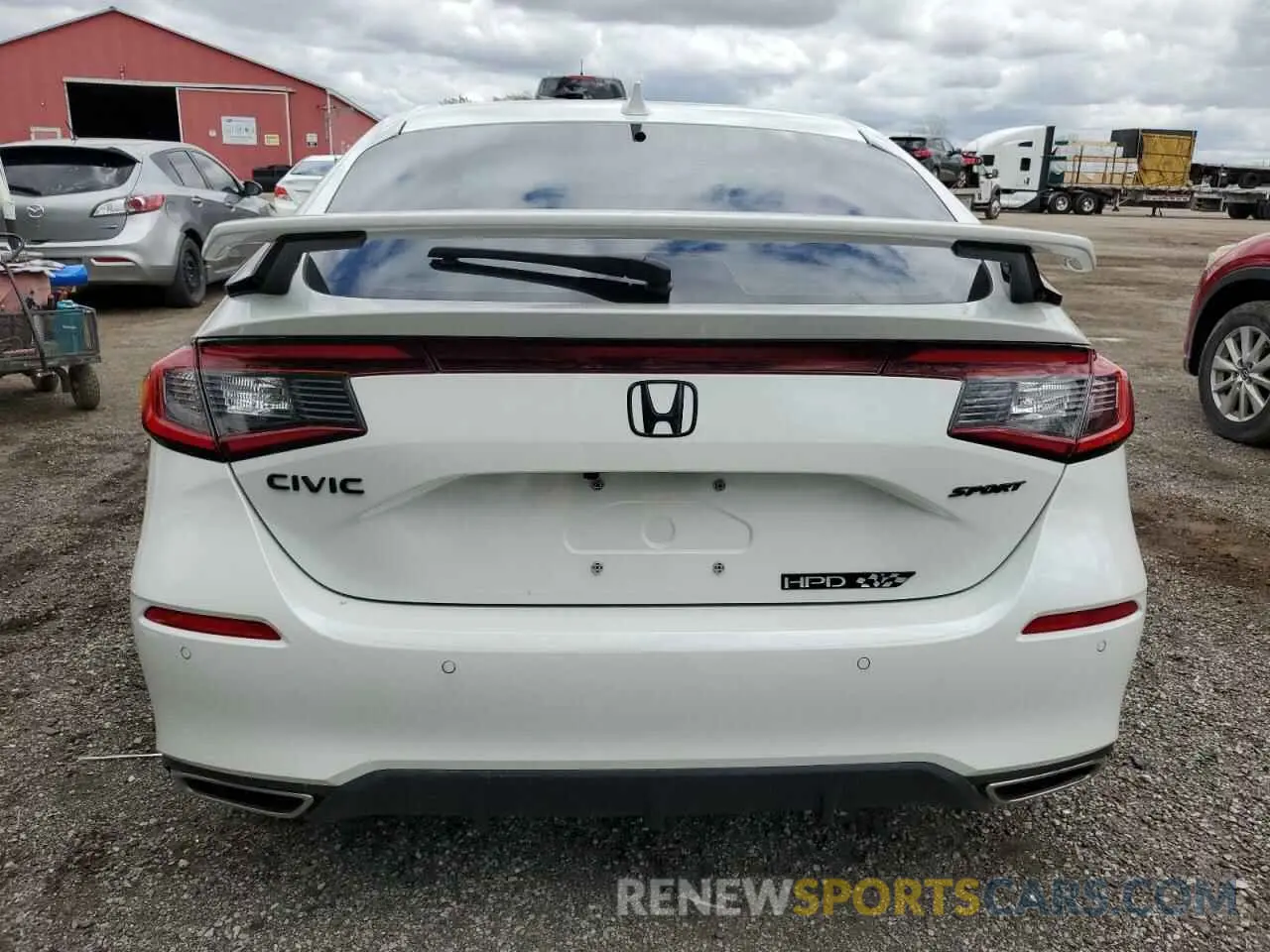 6 fotografías del automóvil dañado 19XFL1H86NE401844 HONDA CIVIC 2022