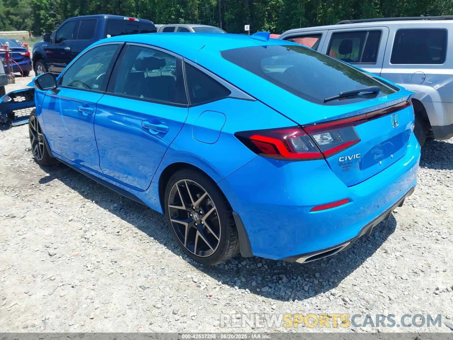 3 fotografías del automóvil dañado 19XFL1H87NE023582 HONDA CIVIC 2022