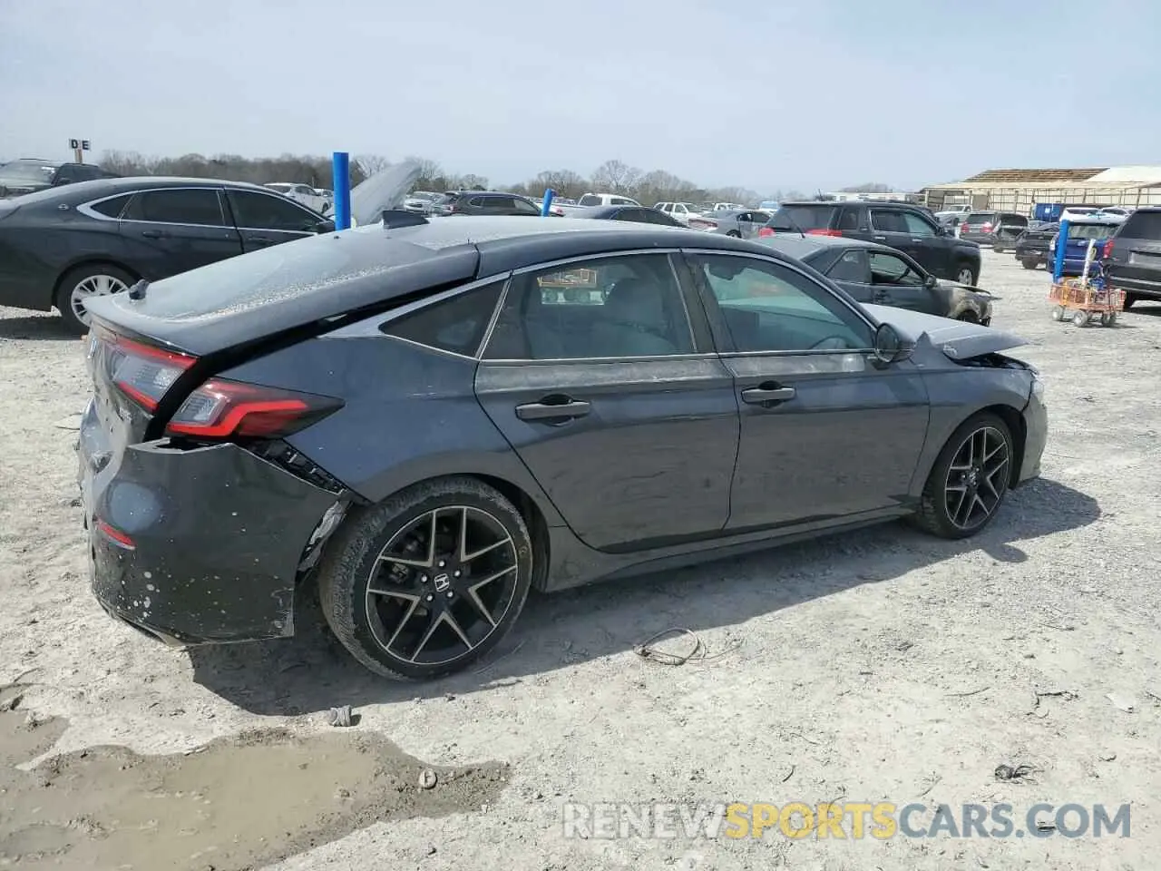 3 fotografías del automóvil dañado 19XFL1H88NE000750 HONDA CIVIC 2022