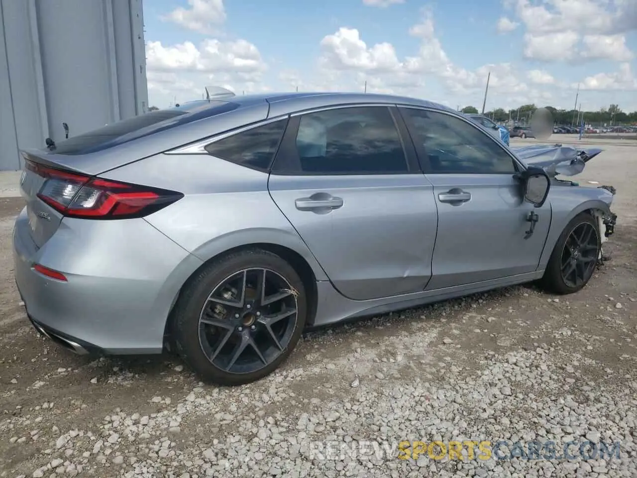 3 fotografías del automóvil dañado 19XFL1H88NE006029 HONDA CIVIC 2022