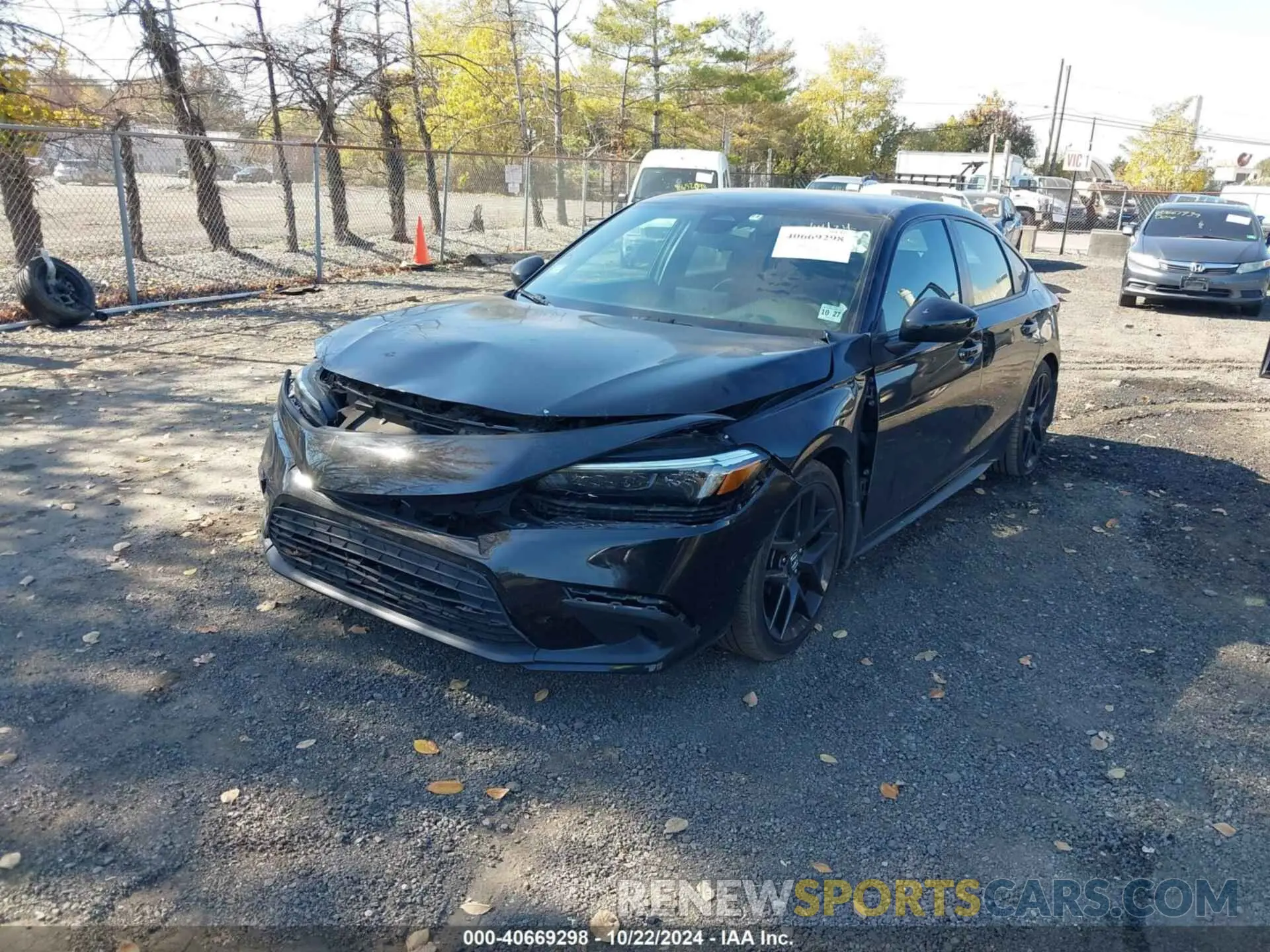 2 fotografías del automóvil dañado 19XFL2G82NE022735 HONDA CIVIC 2022