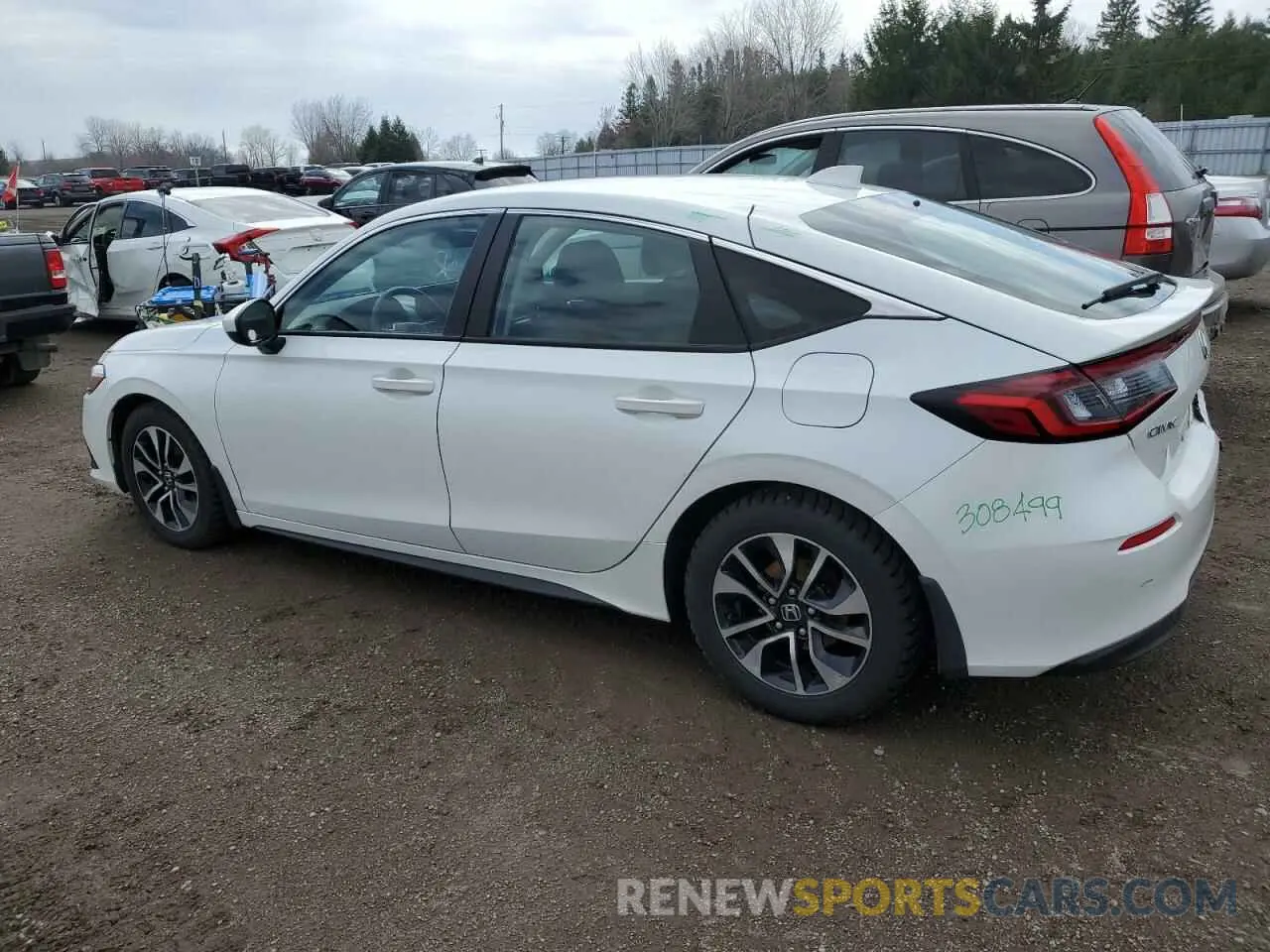 2 fotografías del automóvil dañado 19XFL2H53NE400274 HONDA CIVIC 2022