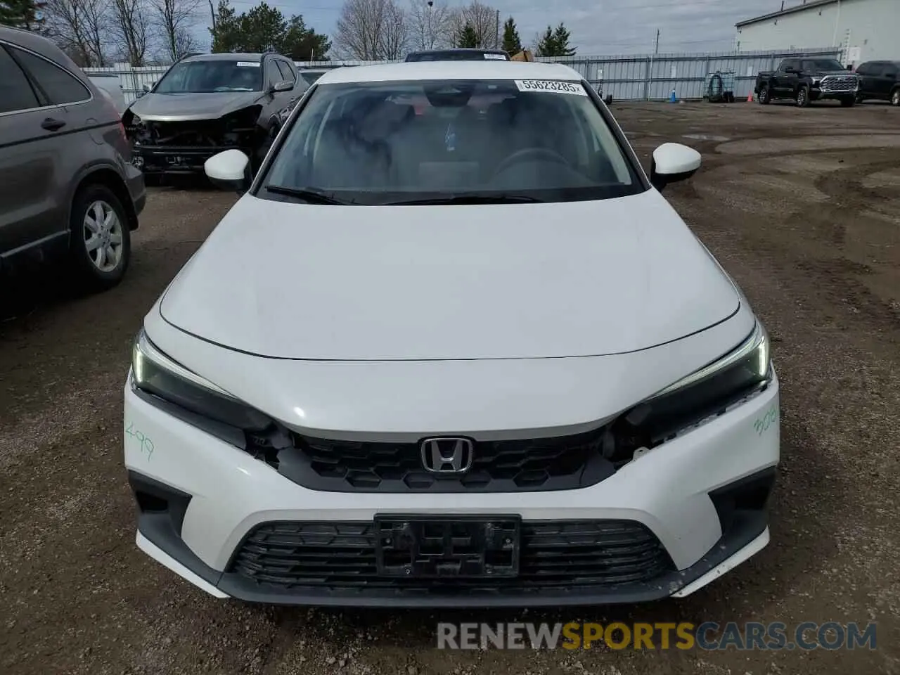 5 fotografías del automóvil dañado 19XFL2H53NE400274 HONDA CIVIC 2022