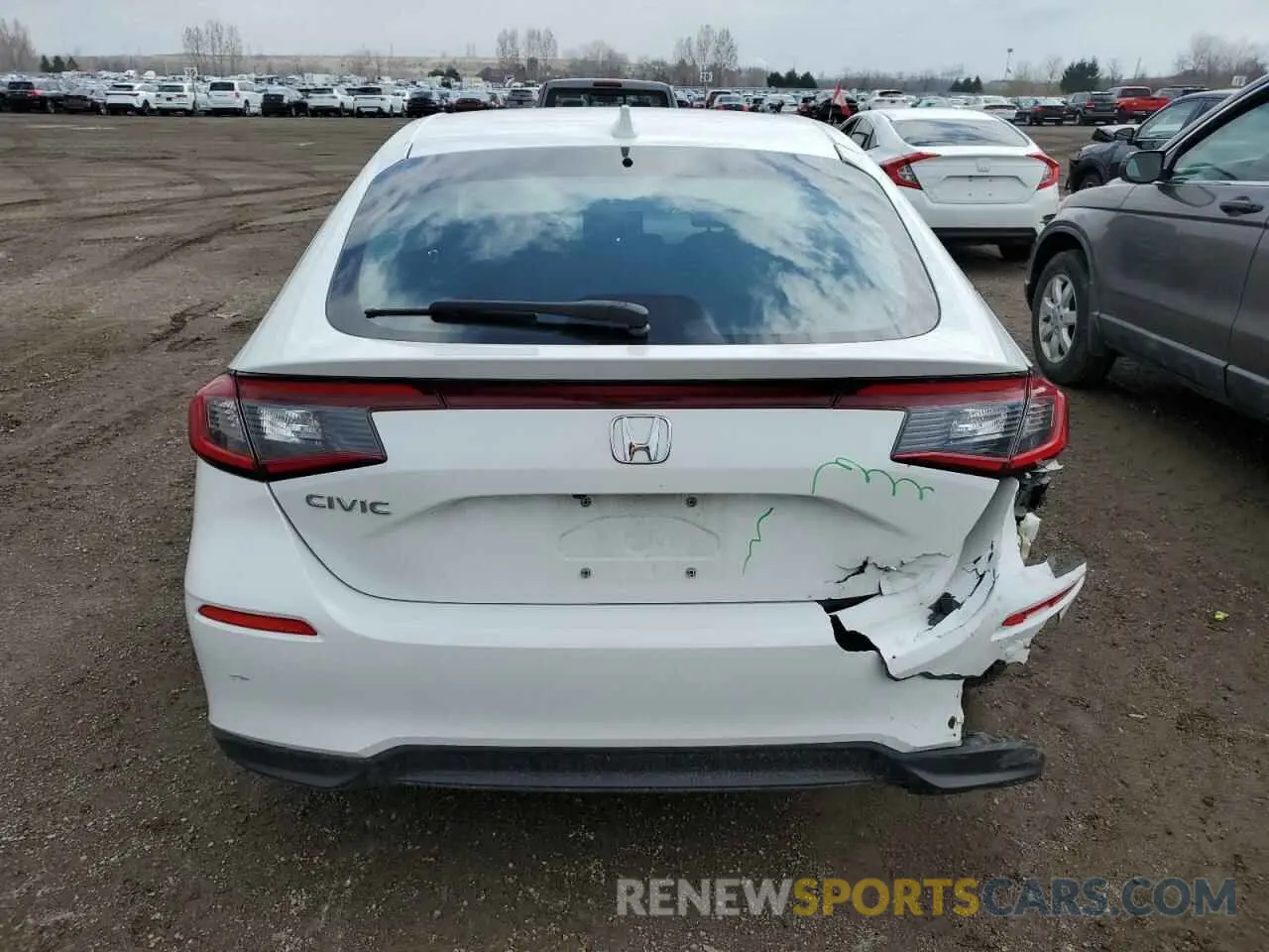 6 fotografías del automóvil dañado 19XFL2H53NE400274 HONDA CIVIC 2022