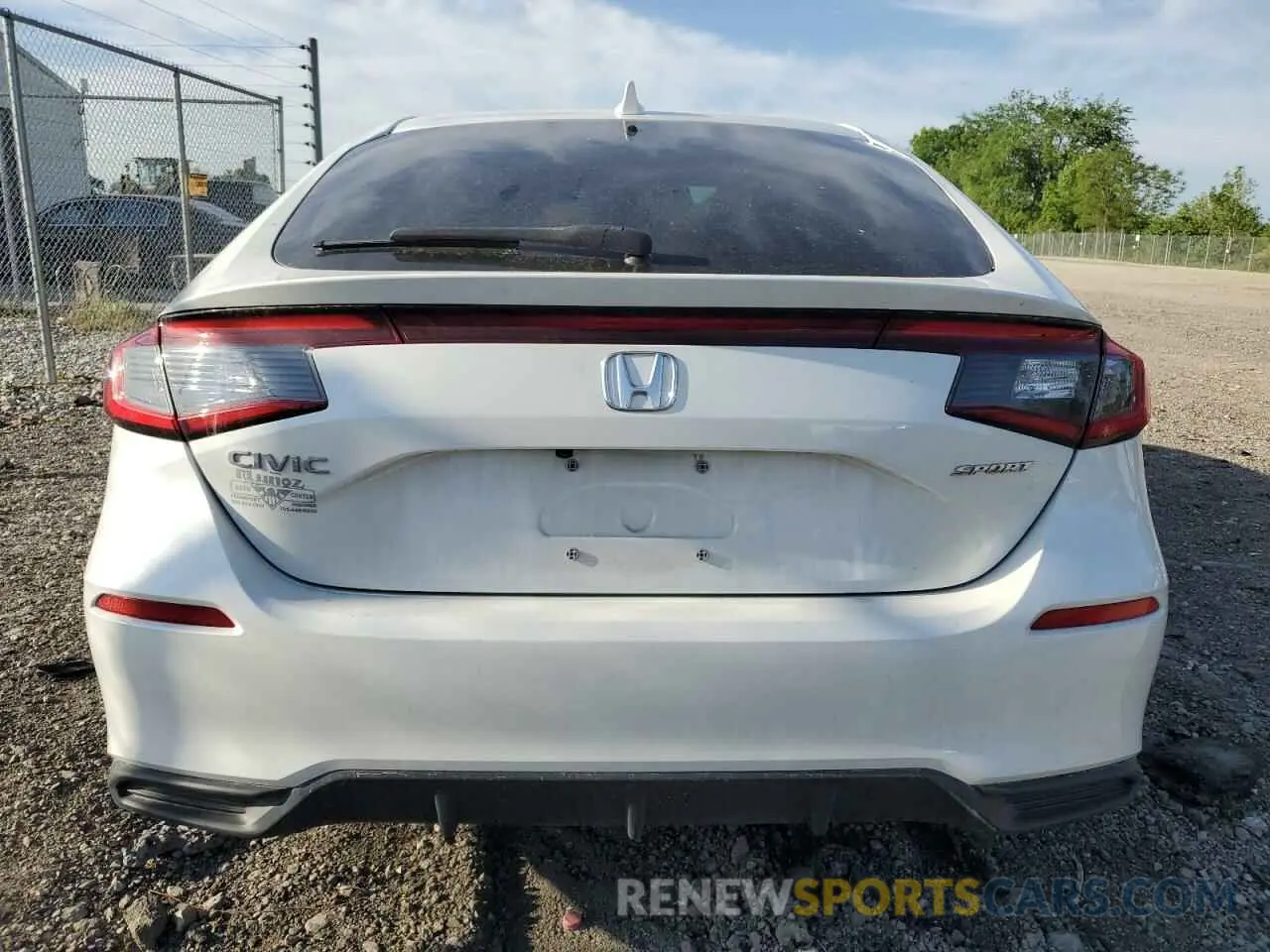 6 fotografías del automóvil dañado 19XFL2H80NE009853 HONDA CIVIC 2022