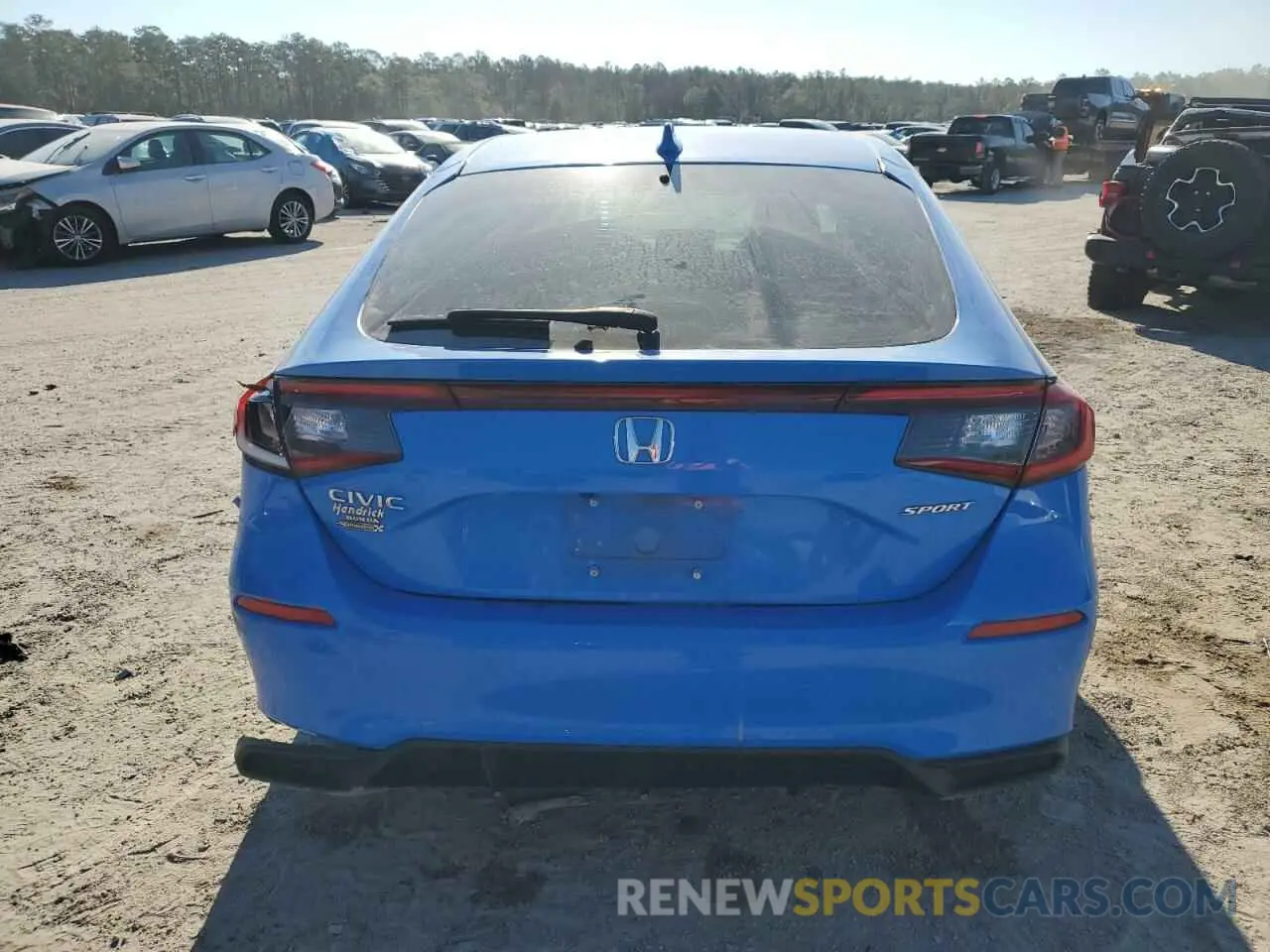 6 fotografías del automóvil dañado 19XFL2H80NE012865 HONDA CIVIC 2022