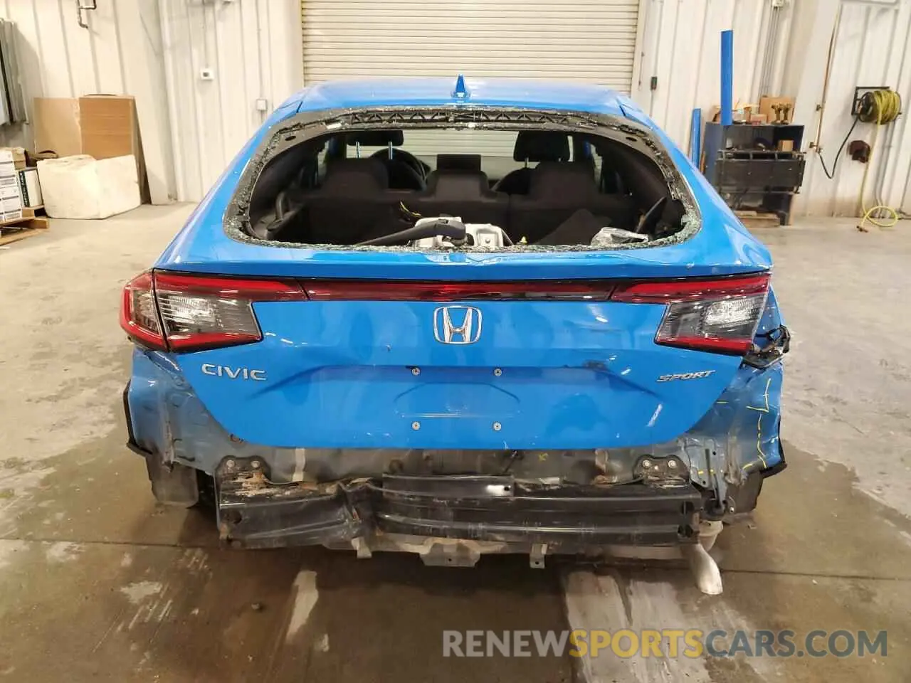 6 fotografías del automóvil dañado 19XFL2H80NE015037 HONDA CIVIC 2022