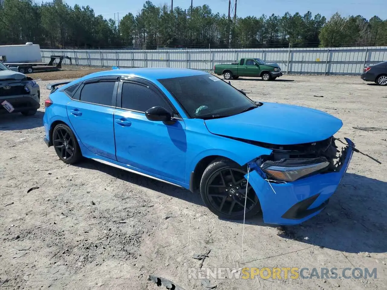 4 fotografías del automóvil dañado 19XFL2H80NE016611 HONDA CIVIC 2022