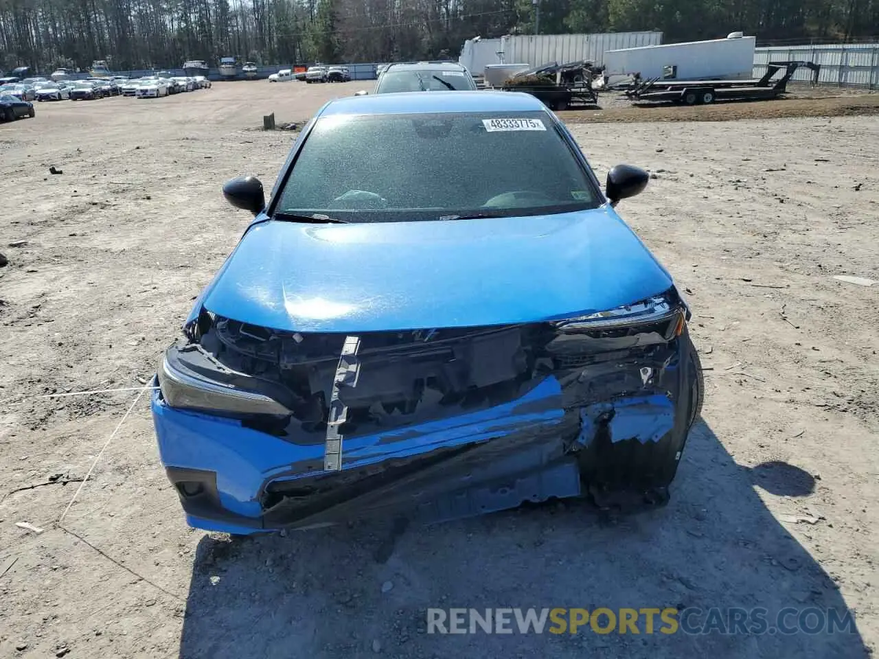5 fotografías del automóvil dañado 19XFL2H80NE016611 HONDA CIVIC 2022