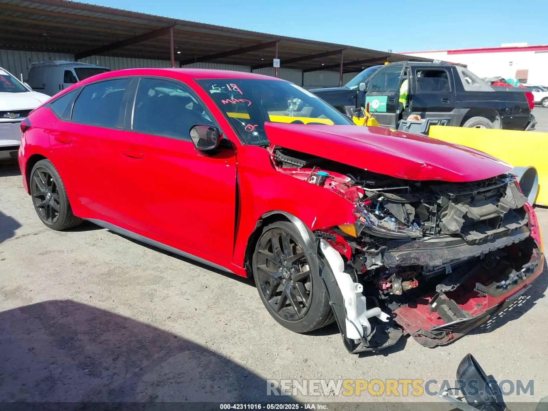 1 fotografías del automóvil dañado 19XFL2H81NE006251 HONDA CIVIC 2022