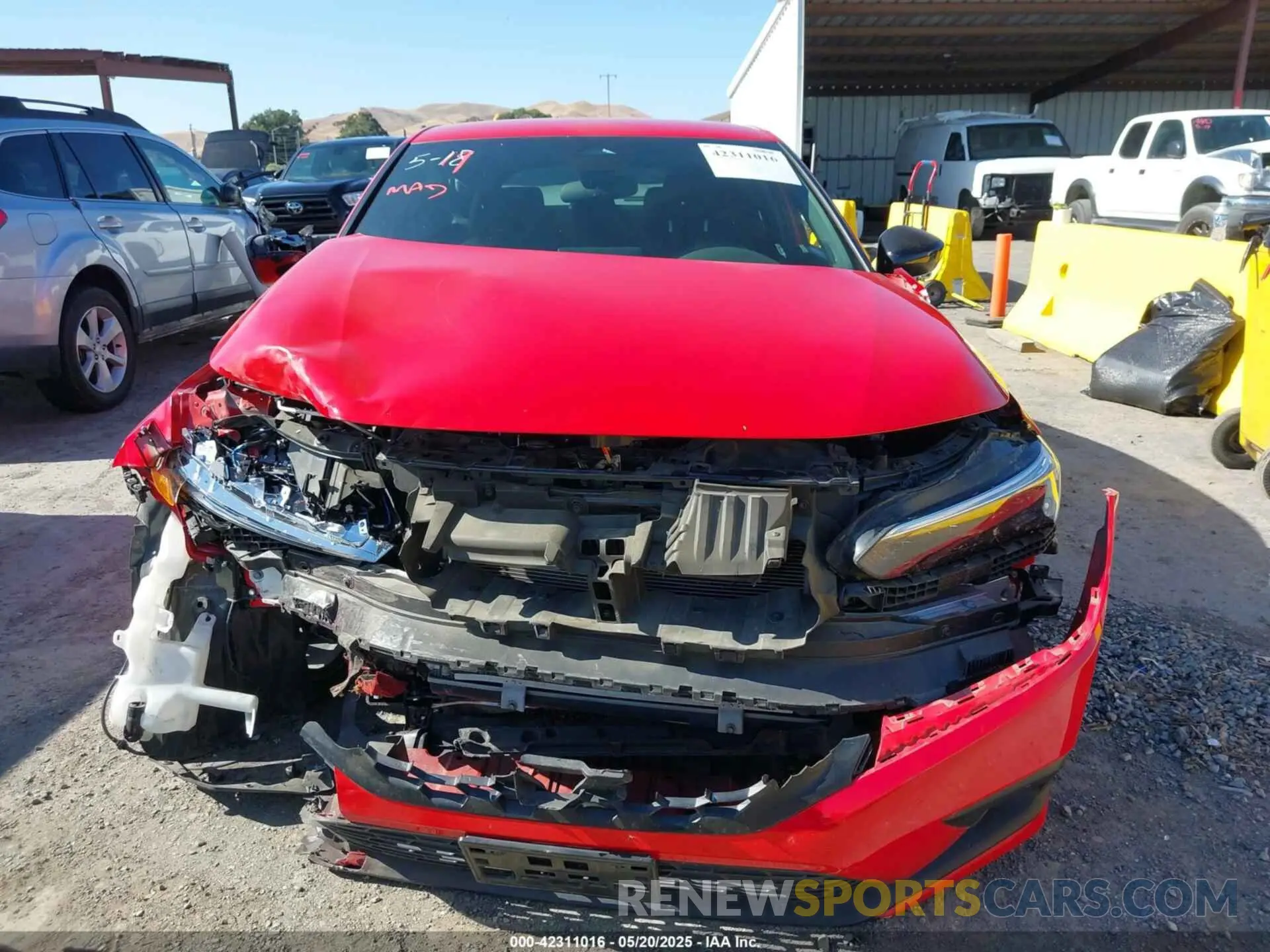 12 fotografías del automóvil dañado 19XFL2H81NE006251 HONDA CIVIC 2022