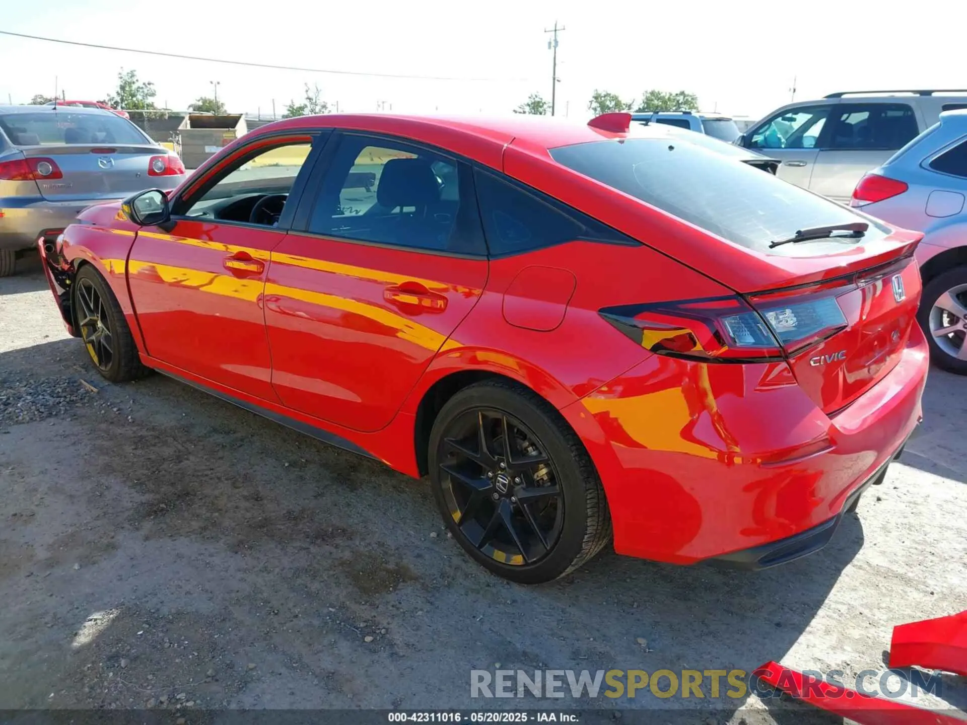 3 fotografías del automóvil dañado 19XFL2H81NE006251 HONDA CIVIC 2022
