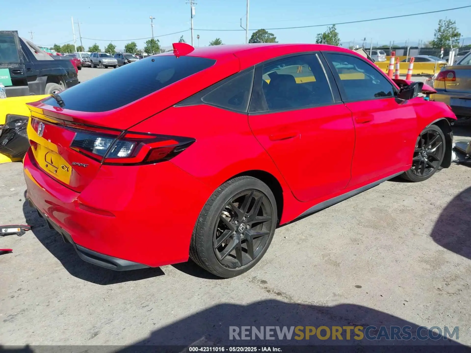 4 fotografías del automóvil dañado 19XFL2H81NE006251 HONDA CIVIC 2022