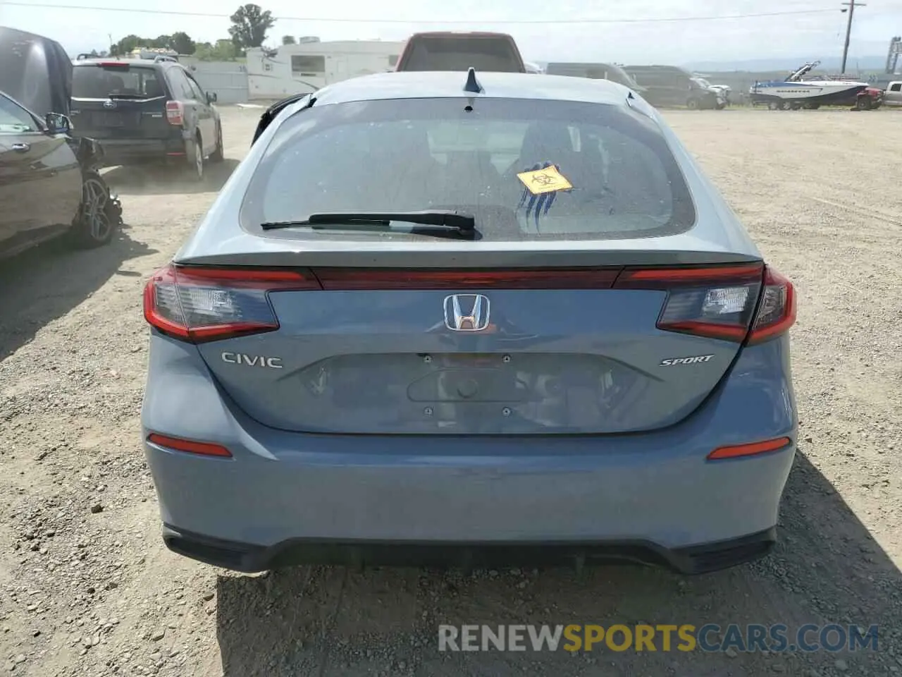6 fotografías del automóvil dañado 19XFL2H82NE022796 HONDA CIVIC 2022