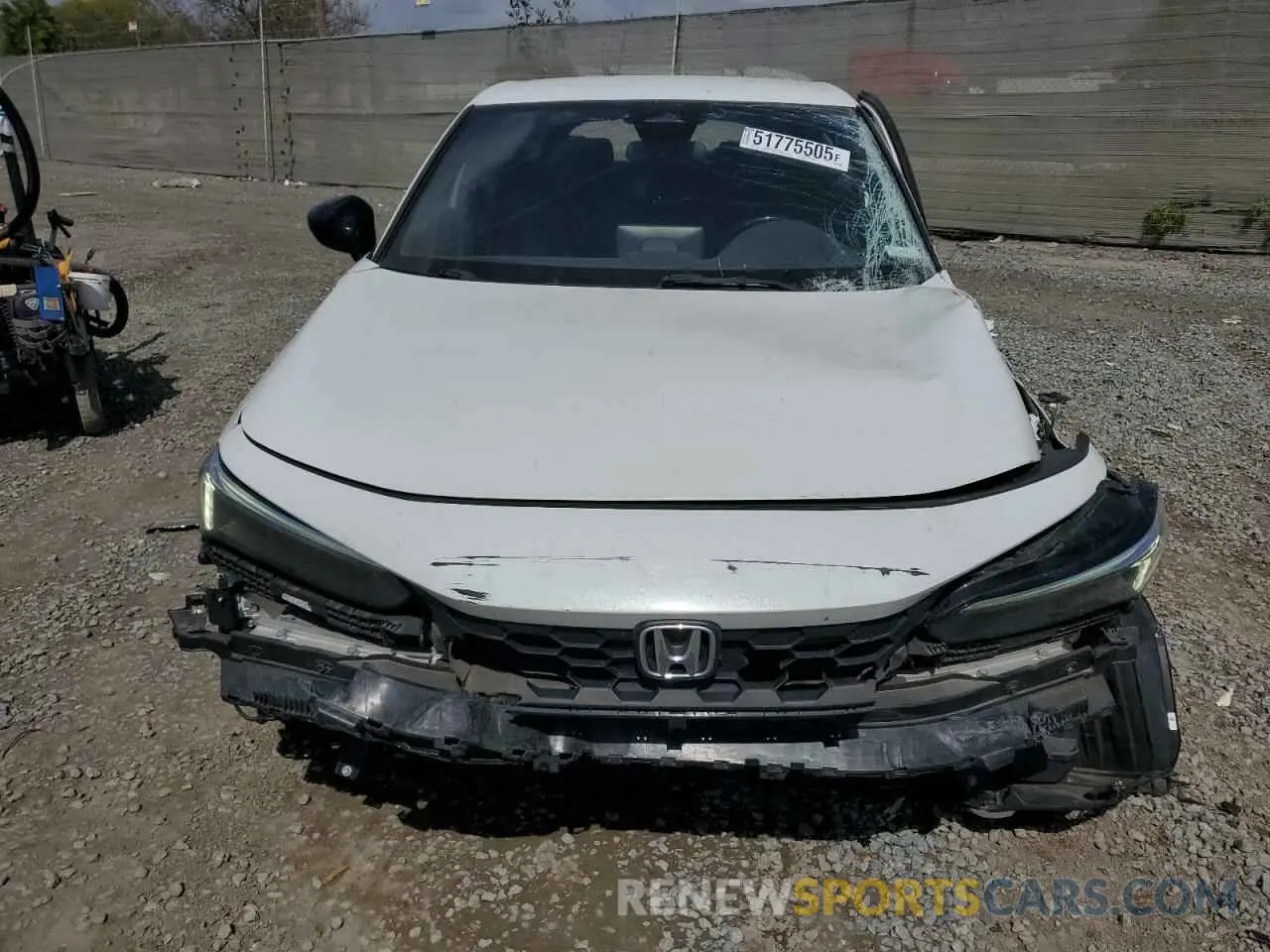 5 fotografías del automóvil dañado 19XFL2H83NE004016 HONDA CIVIC 2022