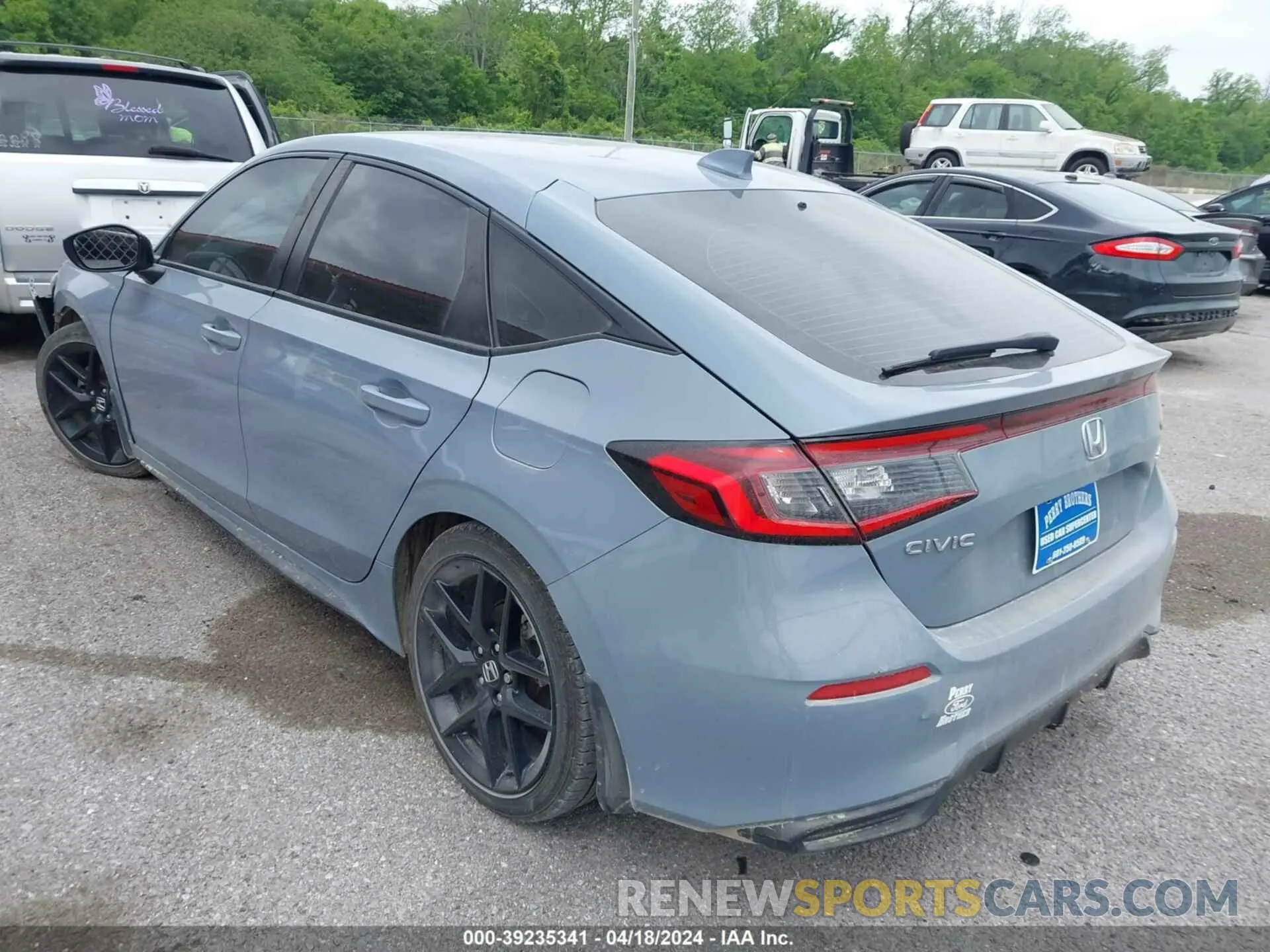 3 fotografías del automóvil dañado 19XFL2H84NE000055 HONDA CIVIC 2022