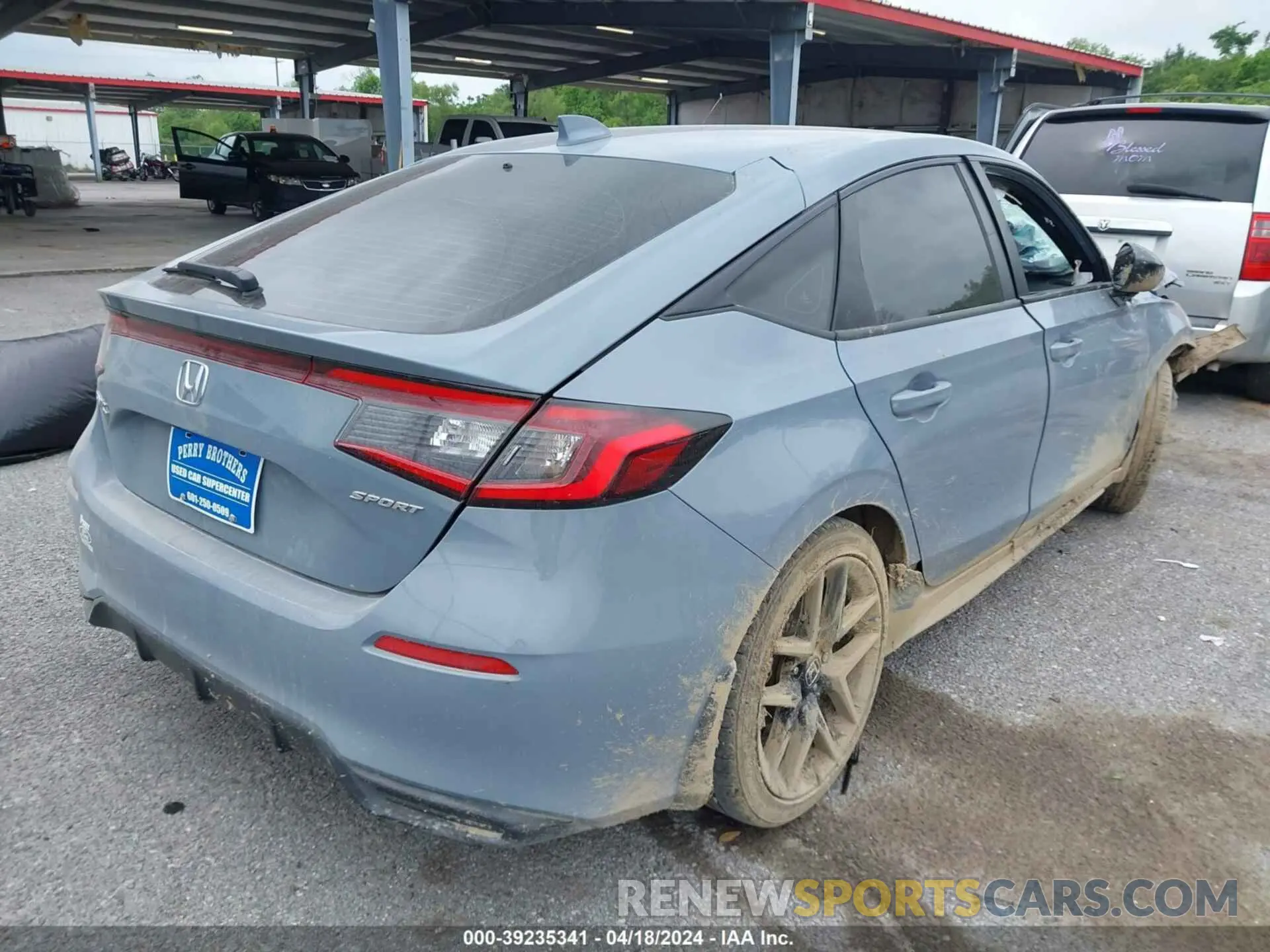 4 fotografías del automóvil dañado 19XFL2H84NE000055 HONDA CIVIC 2022