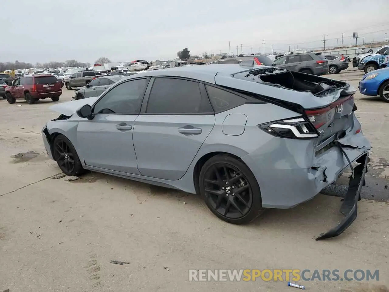 2 fotografías del automóvil dañado 19XFL2H84NE005935 HONDA CIVIC 2022