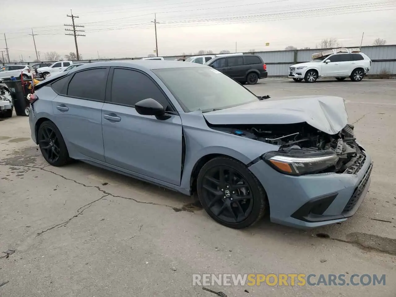 4 fotografías del automóvil dañado 19XFL2H84NE005935 HONDA CIVIC 2022