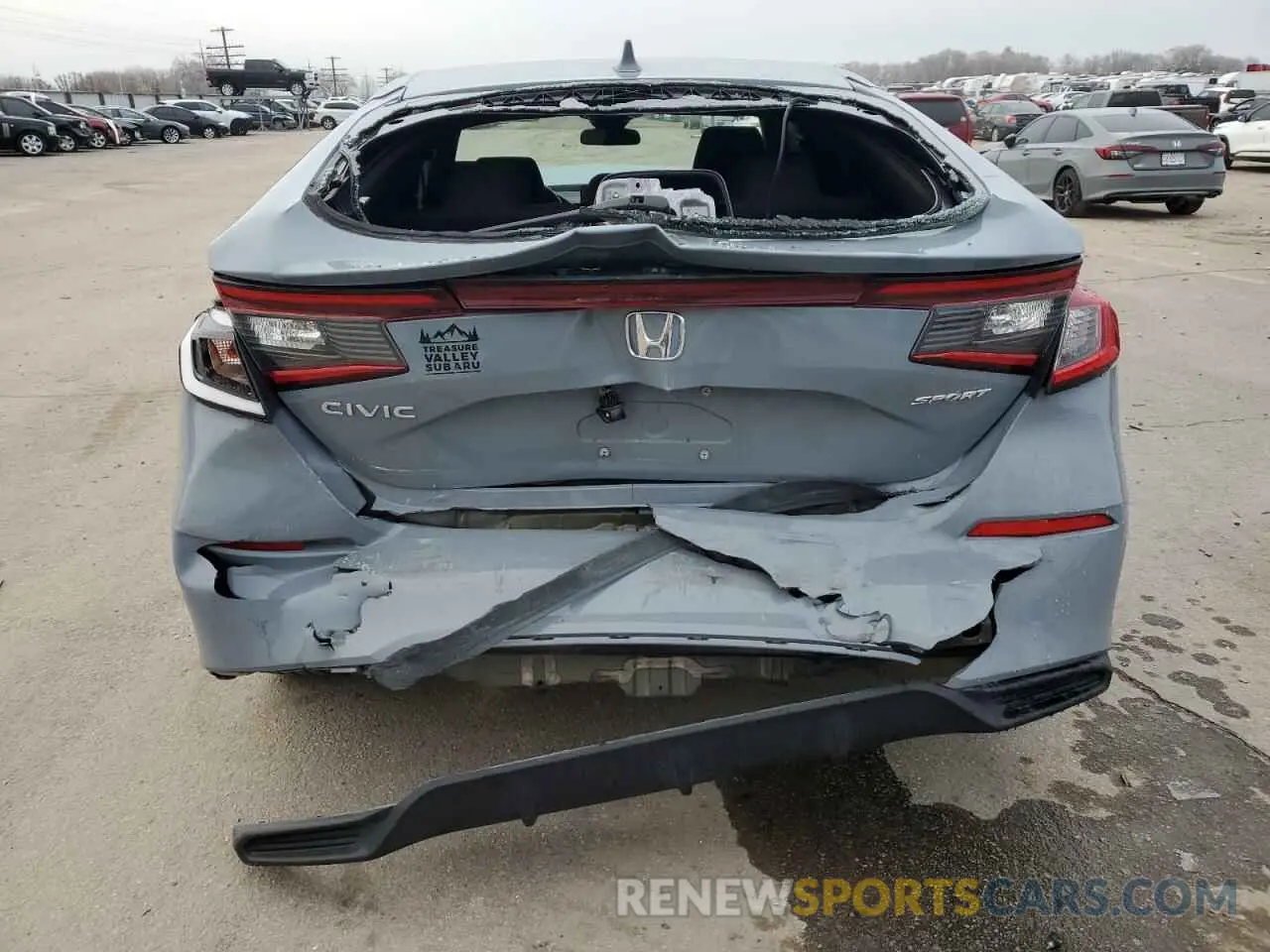 6 fotografías del automóvil dañado 19XFL2H84NE005935 HONDA CIVIC 2022