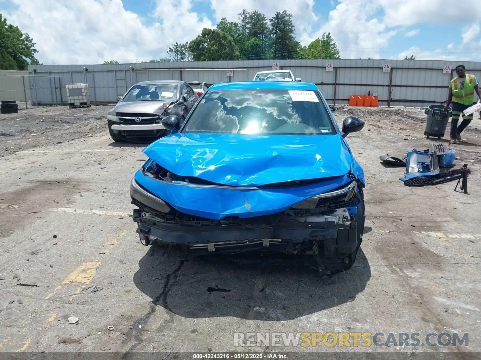 12 fotografías del automóvil dañado 19XFL2H84NE008317 HONDA CIVIC 2022
