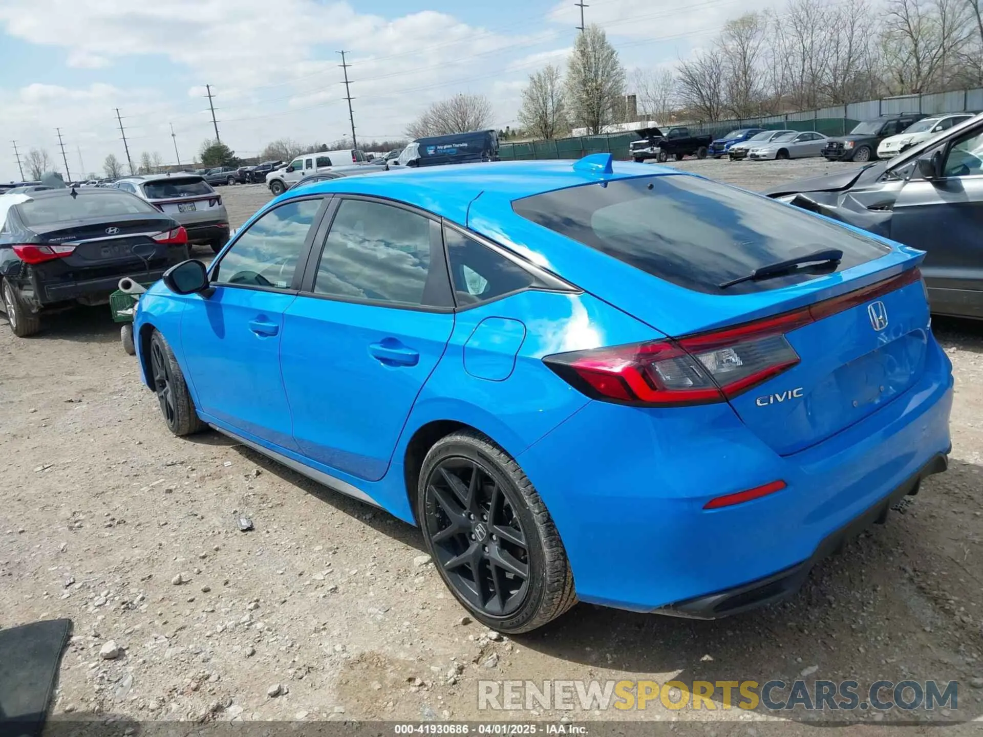 3 fotografías del automóvil dañado 19XFL2H84NE010021 HONDA CIVIC 2022