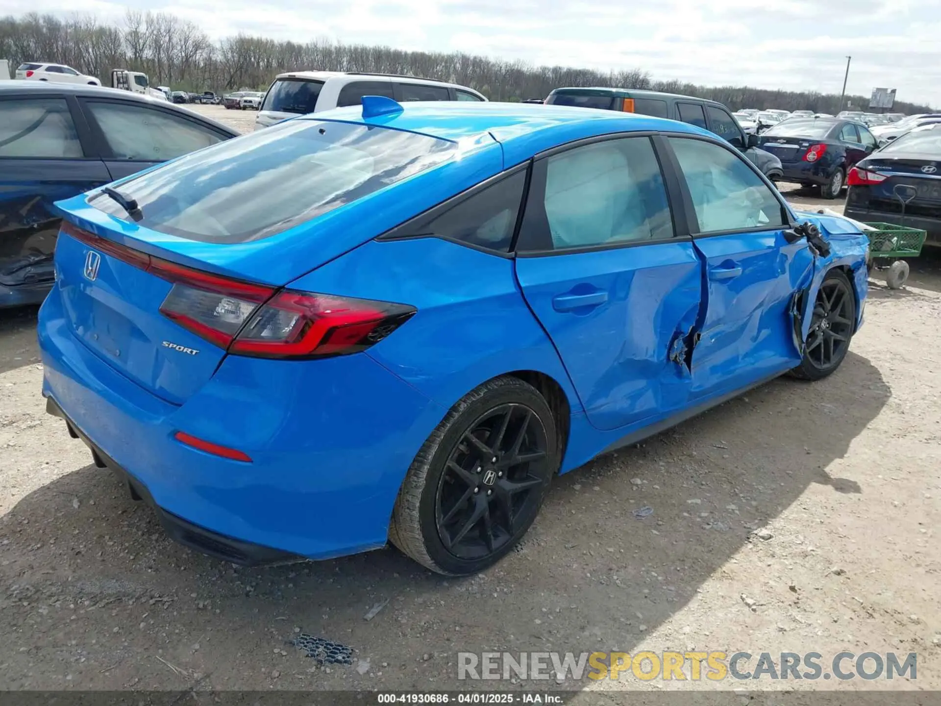 4 fotografías del automóvil dañado 19XFL2H84NE010021 HONDA CIVIC 2022