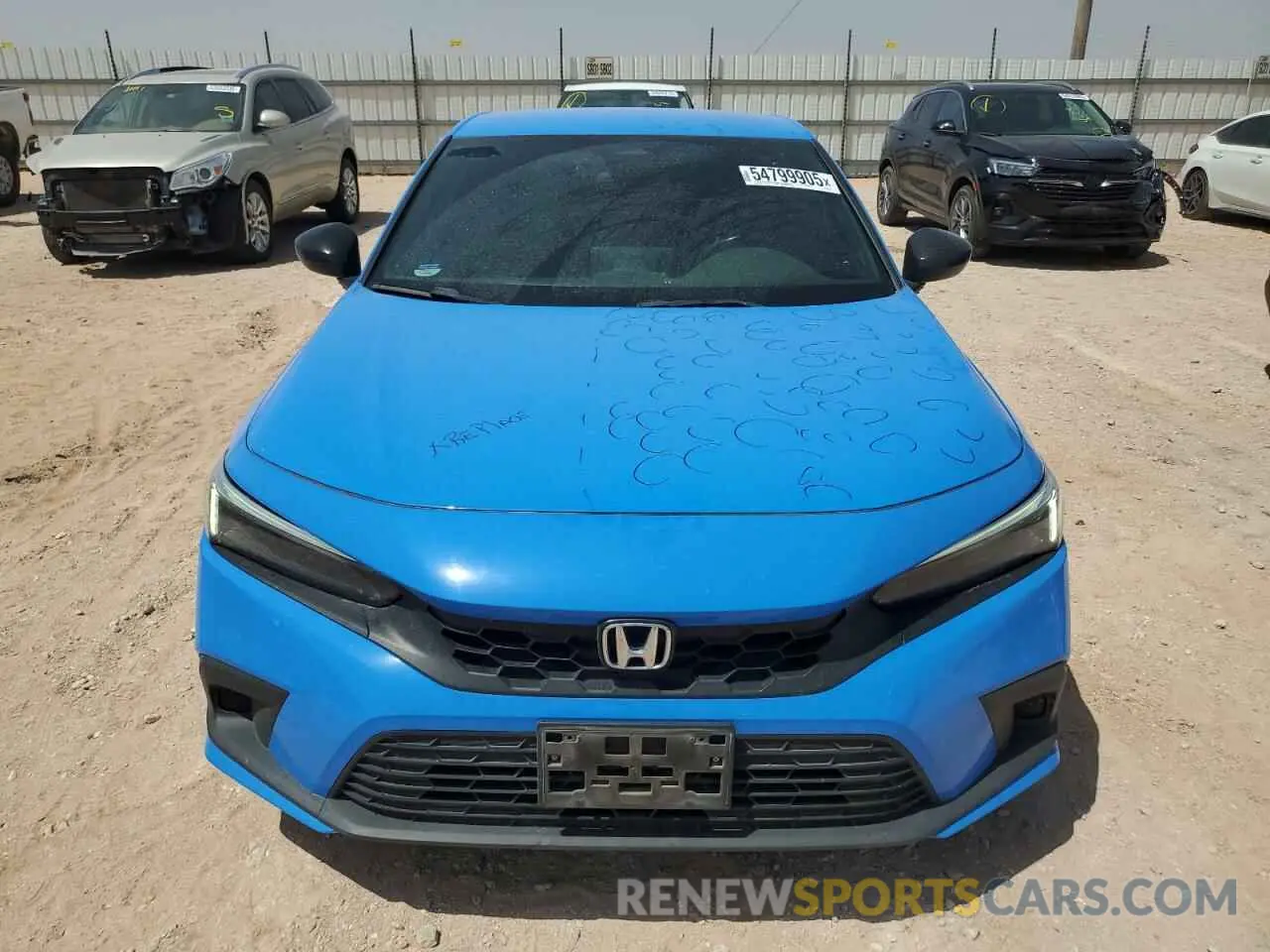 5 fotografías del automóvil dañado 19XFL2H85NE004910 HONDA CIVIC 2022