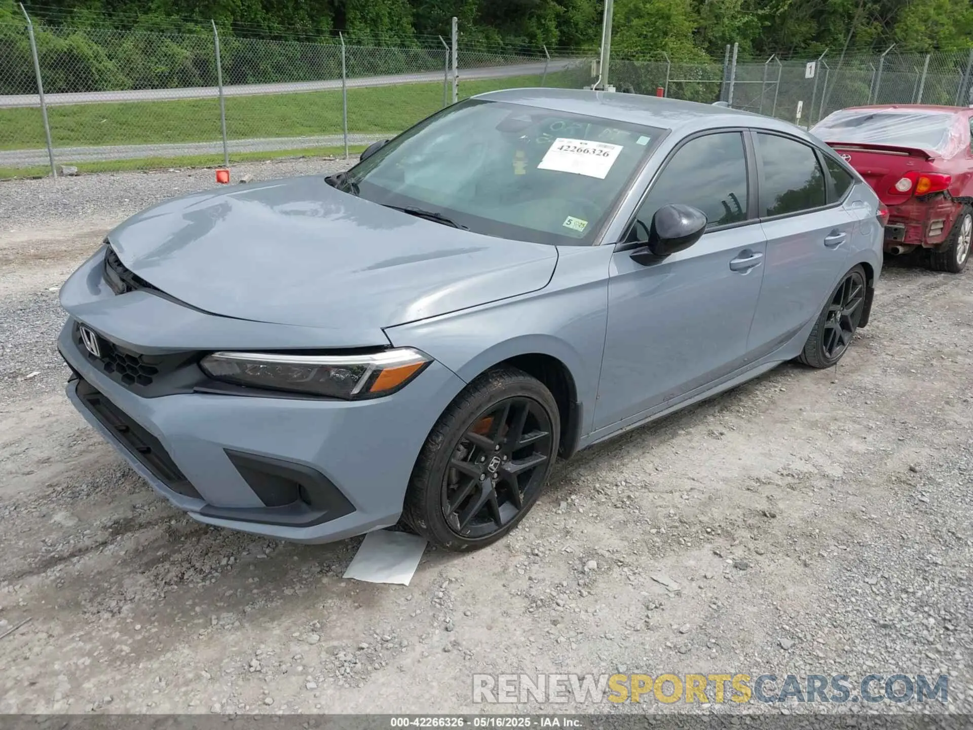 2 fotografías del automóvil dañado 19XFL2H85NE007578 HONDA CIVIC 2022