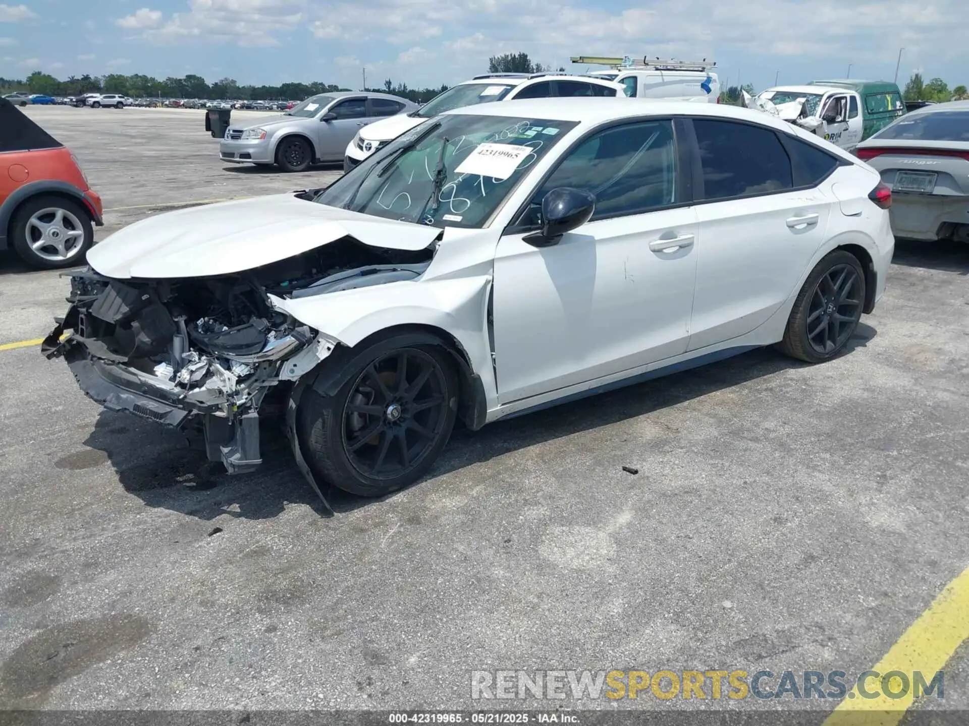 2 fotografías del automóvil dañado 19XFL2H85NE018788 HONDA CIVIC 2022