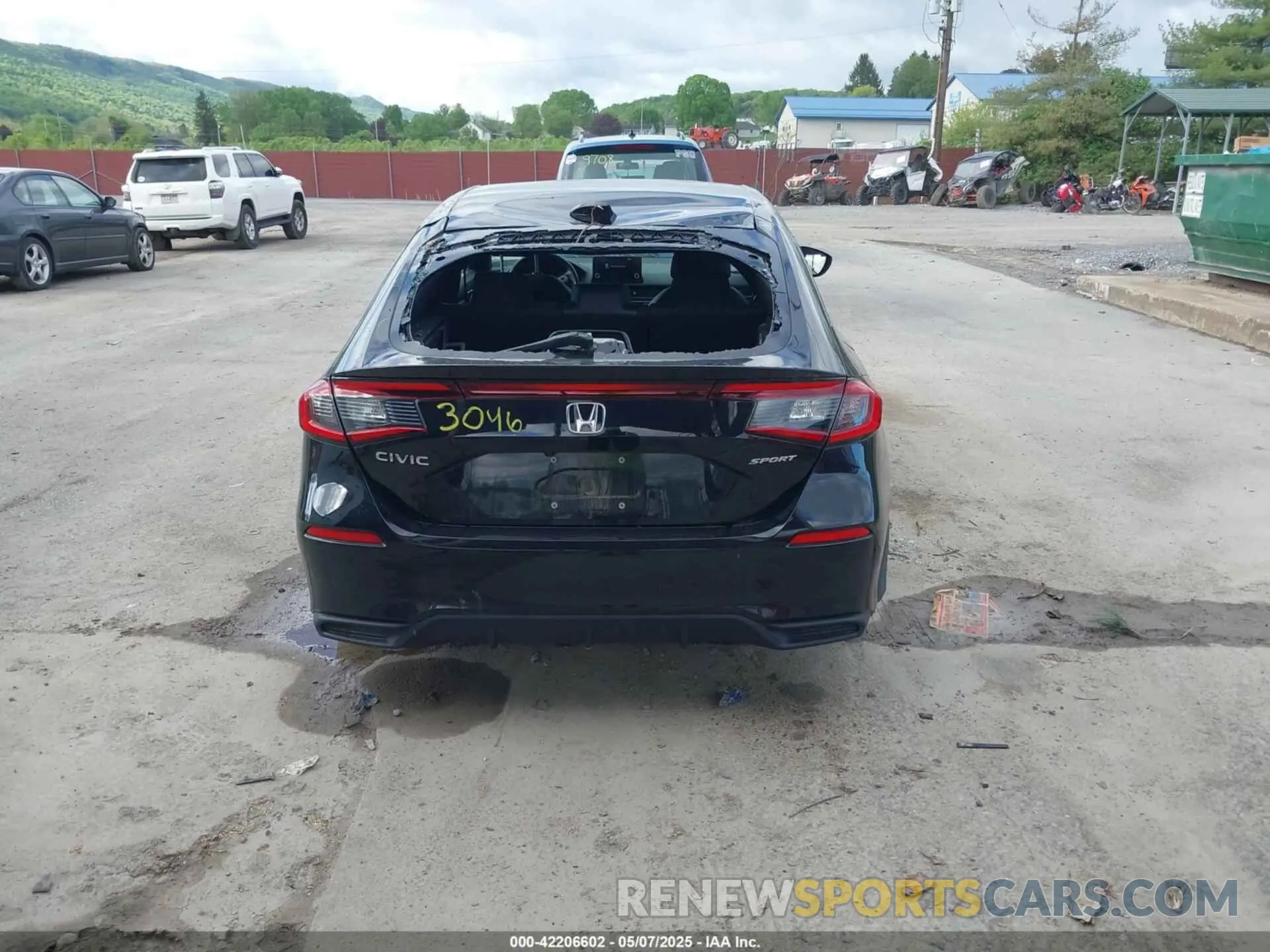 16 fotografías del automóvil dañado 19XFL2H87NE003046 HONDA CIVIC 2022