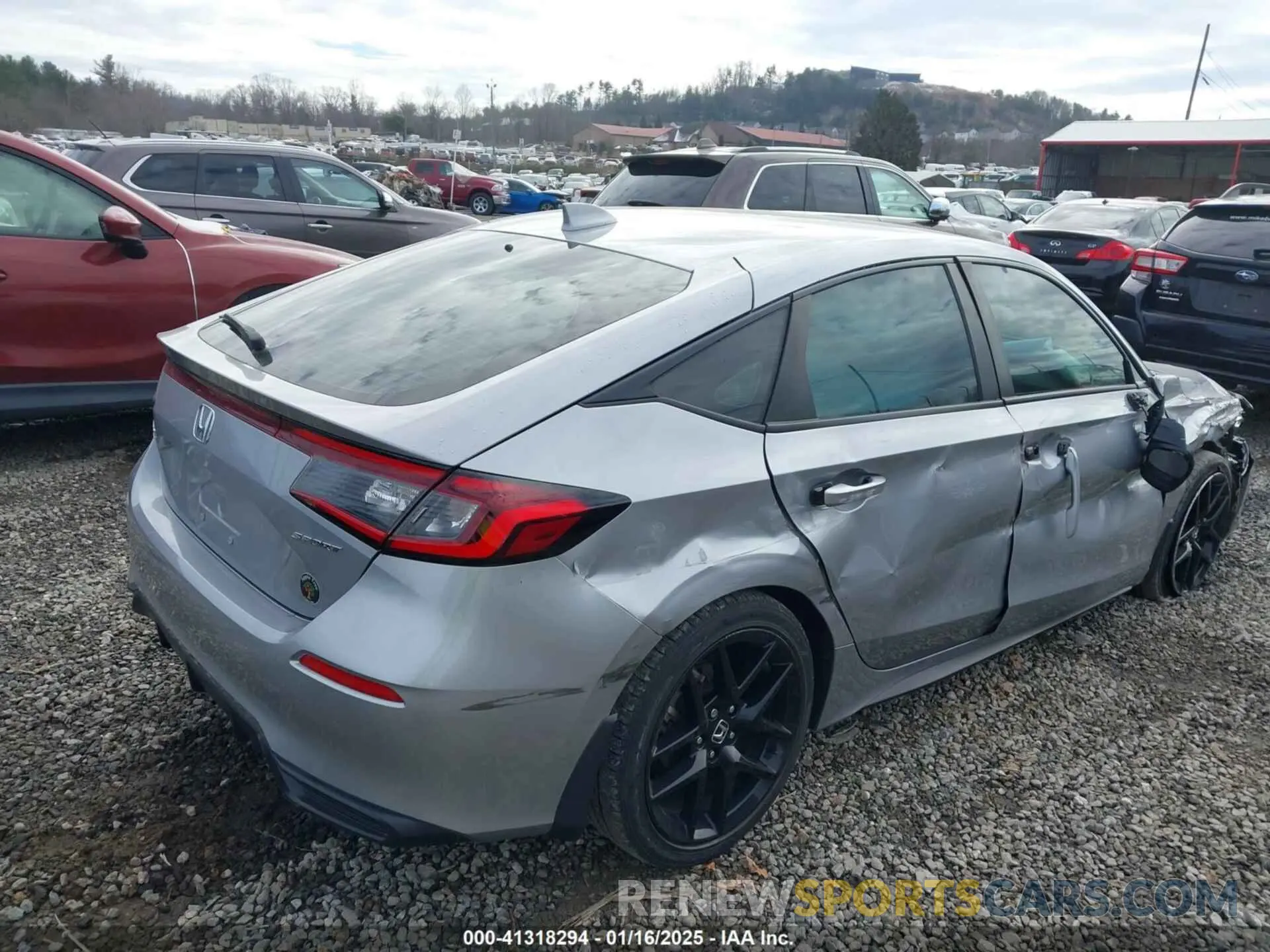 4 fotografías del automóvil dañado 19XFL2H87NE007727 HONDA CIVIC 2022