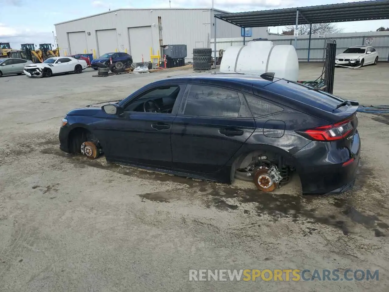 2 fotografías del automóvil dañado 19XFL2H87NE011762 HONDA CIVIC 2022