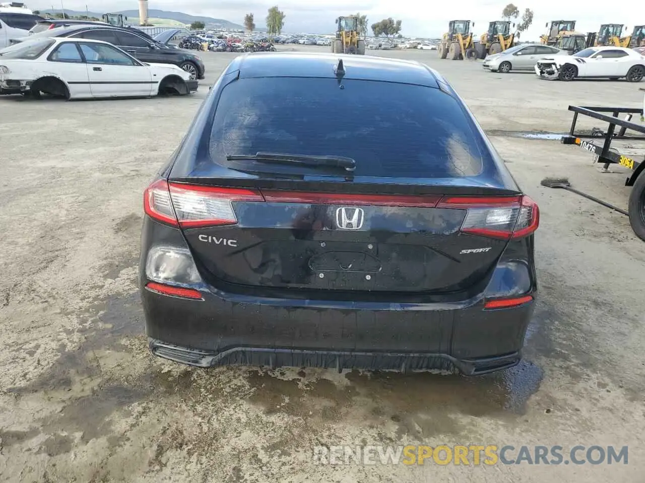 6 fotografías del automóvil dañado 19XFL2H87NE011762 HONDA CIVIC 2022