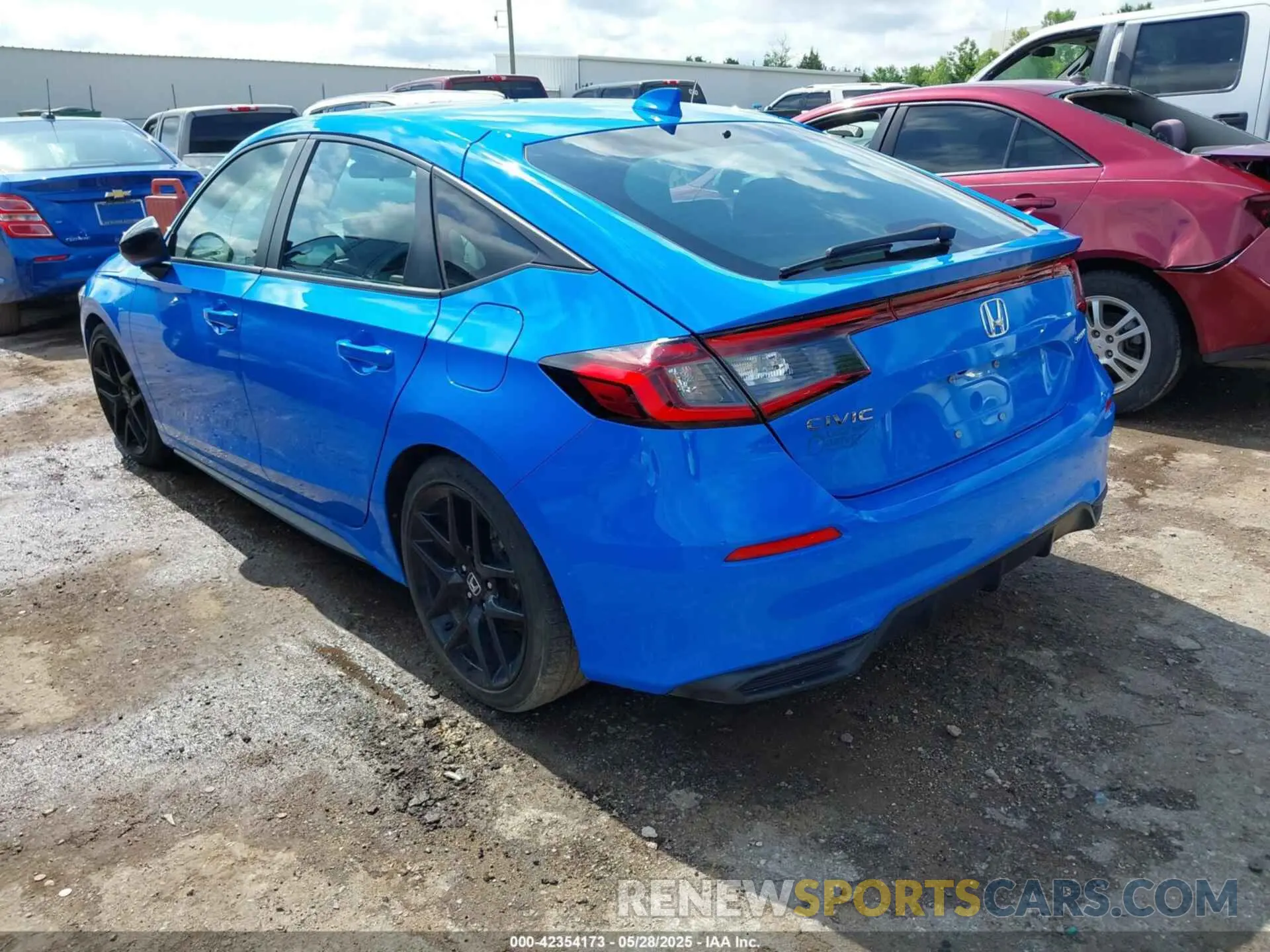 3 fotografías del automóvil dañado 19XFL2H87NE024544 HONDA CIVIC 2022