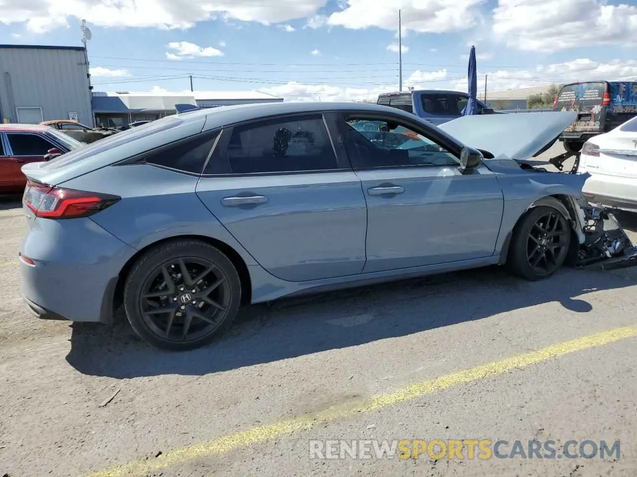 3 fotografías del automóvil dañado 19XFL2H88NE002780 HONDA CIVIC 2022