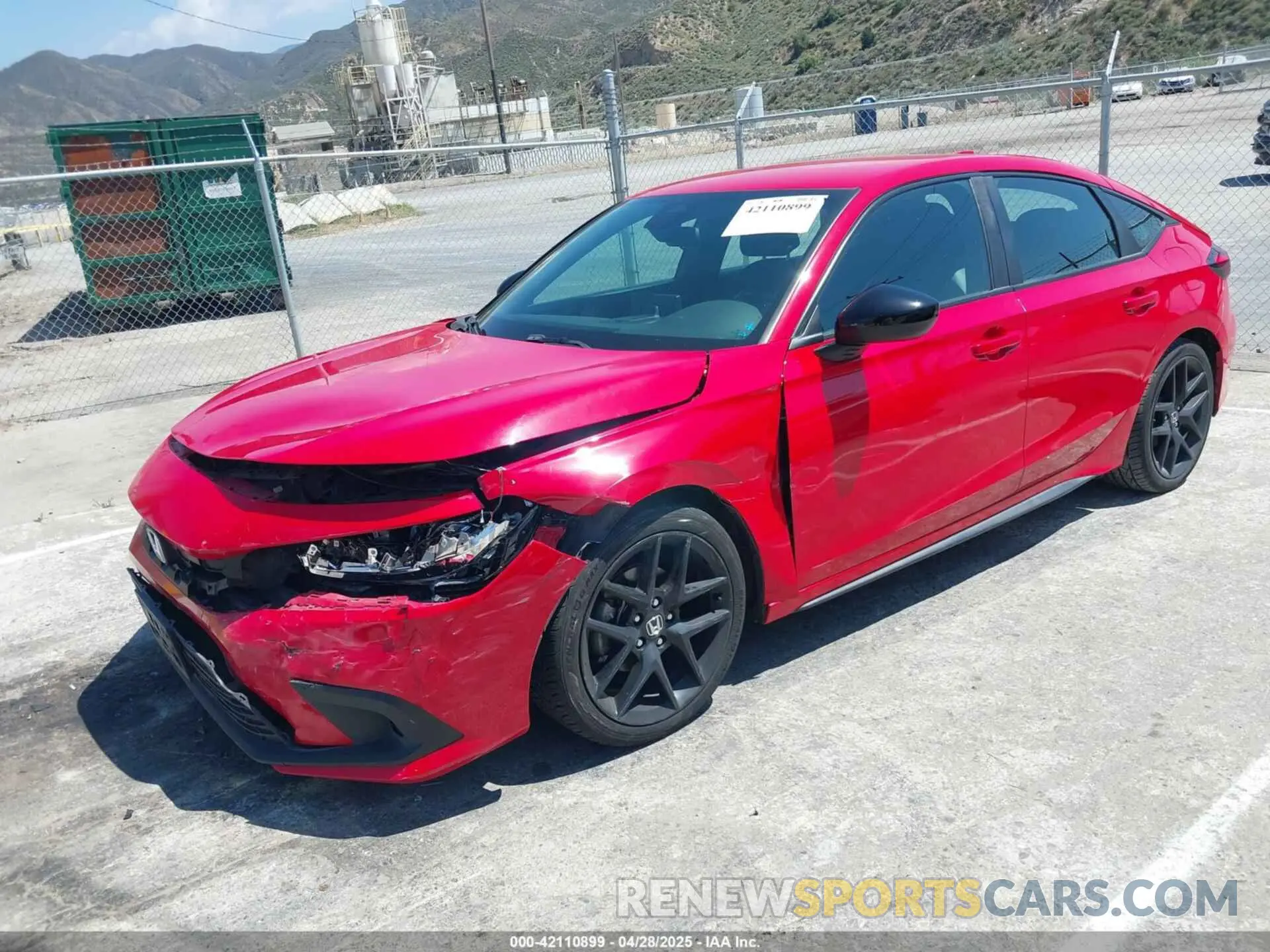 2 fotografías del automóvil dañado 19XFL2H88NE004853 HONDA CIVIC 2022