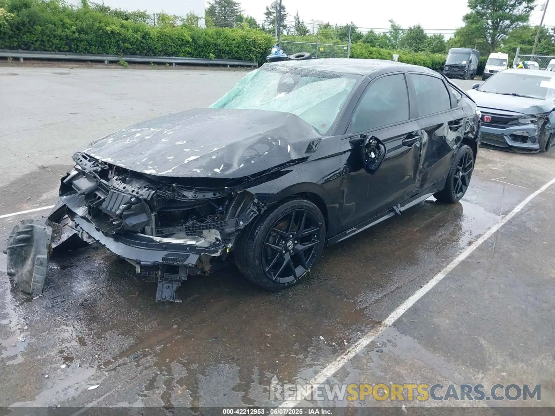 2 fotografías del automóvil dañado 19XFL2H8XNE002540 HONDA CIVIC 2022