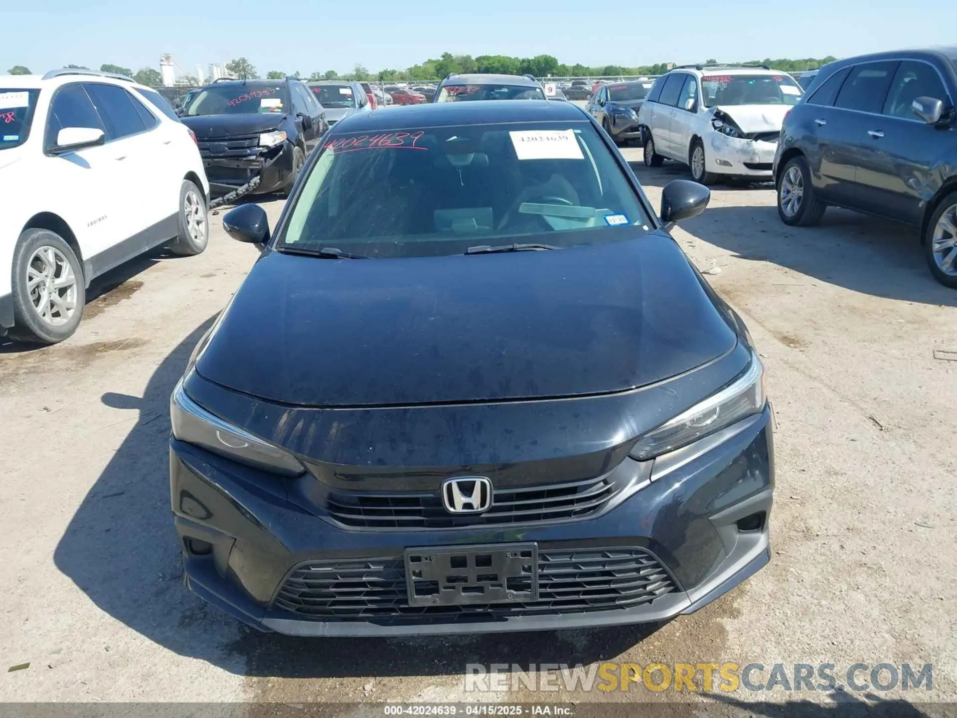 12 fotografías del automóvil dañado 2HGFE1F71NH312953 HONDA CIVIC 2022