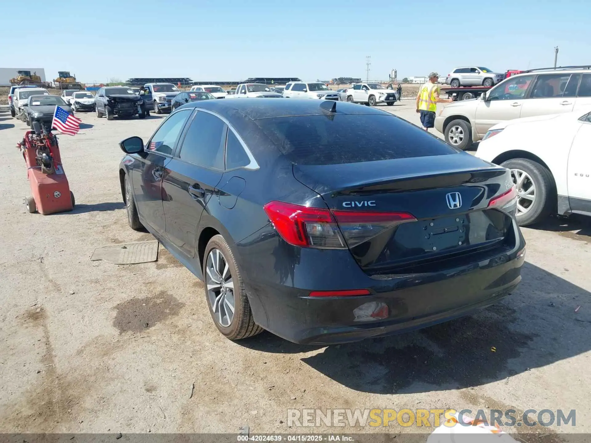 3 fotografías del automóvil dañado 2HGFE1F71NH312953 HONDA CIVIC 2022