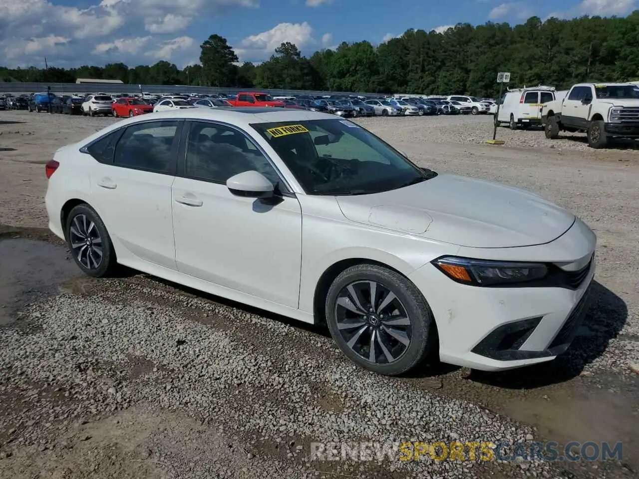 4 fotografías del automóvil dañado 2HGFE1F71NH326223 HONDA CIVIC 2022