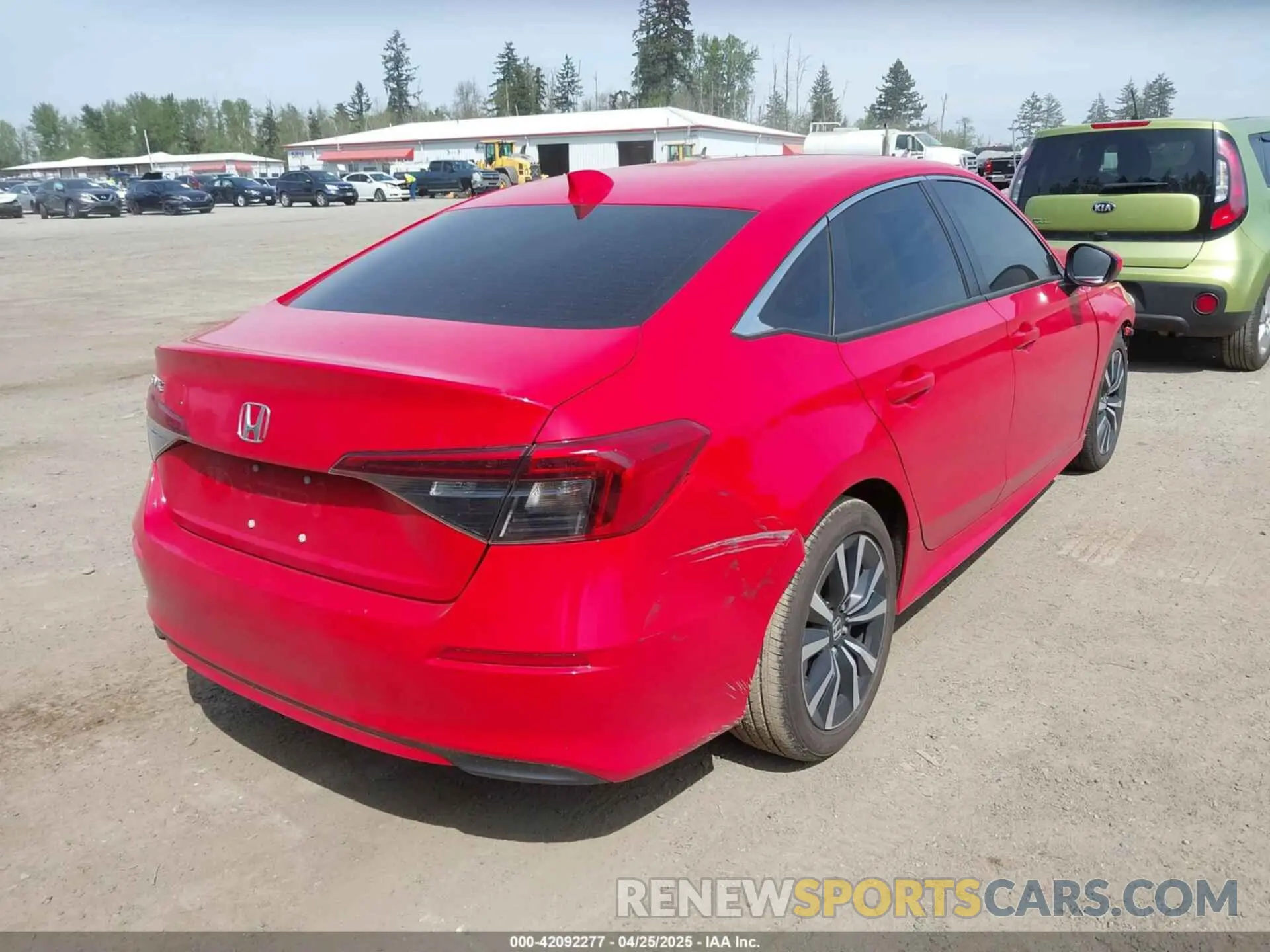 4 fotografías del automóvil dañado 2HGFE1F71NH328974 HONDA CIVIC 2022