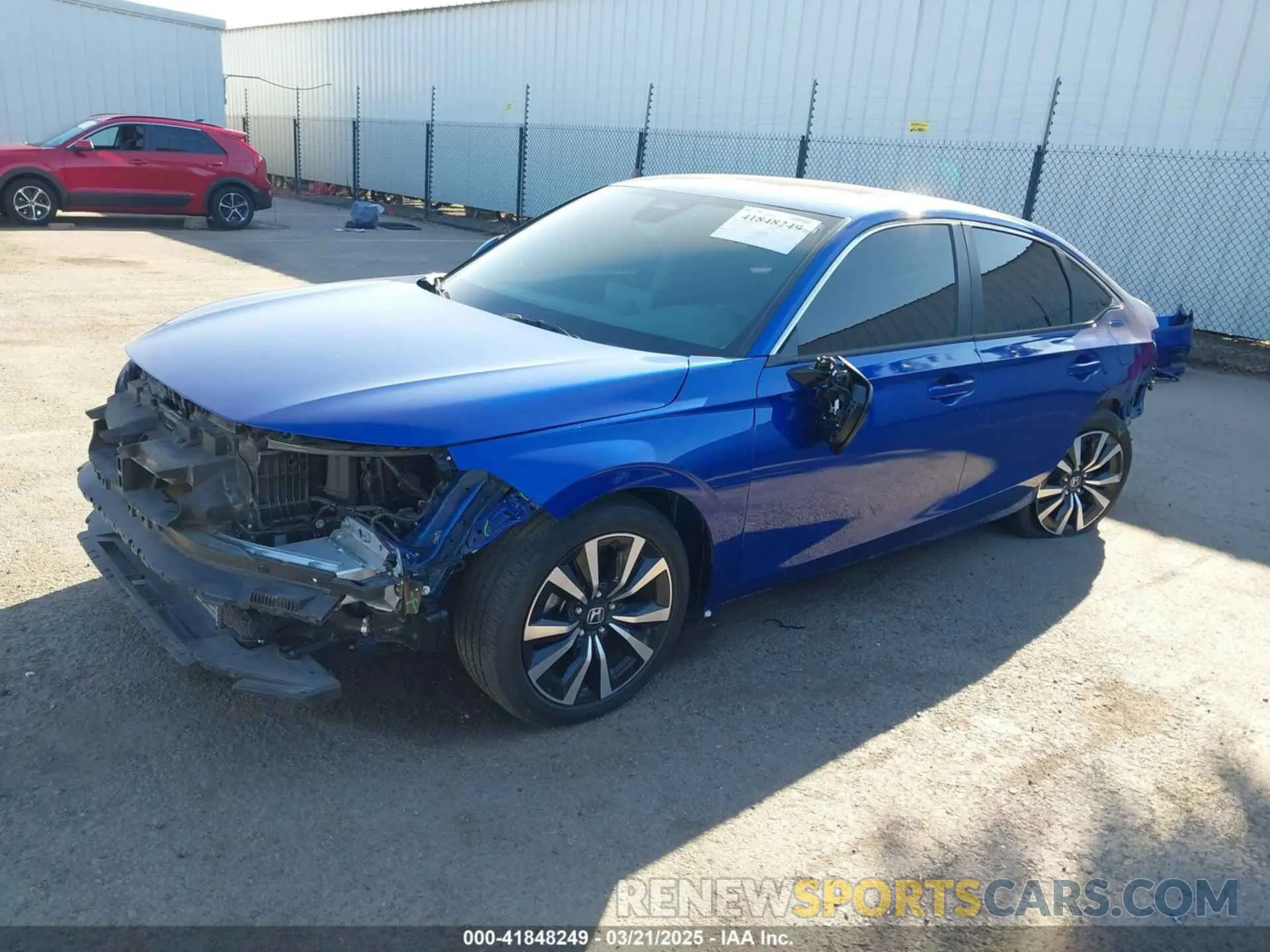 2 fotografías del automóvil dañado 2HGFE1F72NH325145 HONDA CIVIC 2022