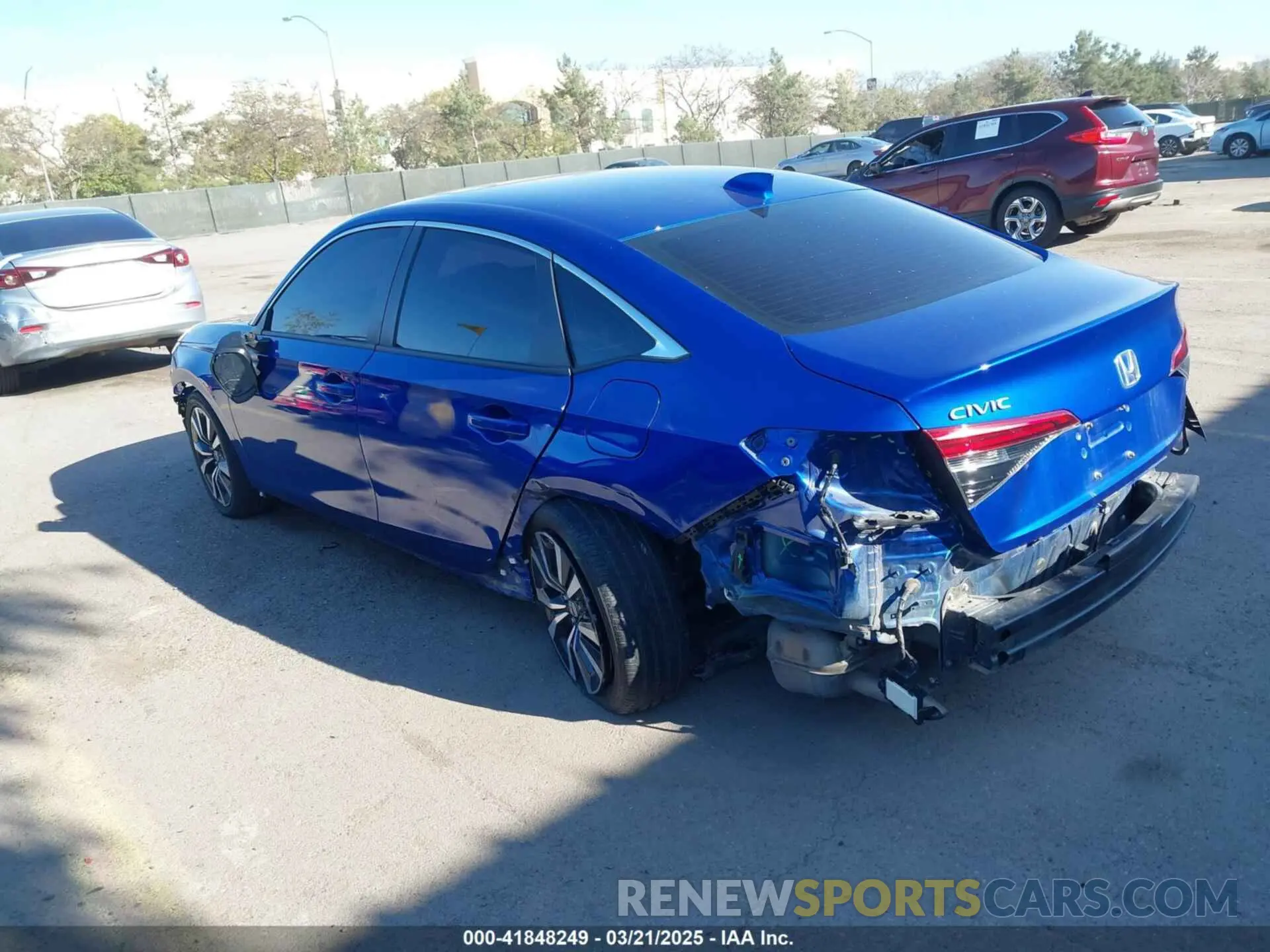 3 fotografías del automóvil dañado 2HGFE1F72NH325145 HONDA CIVIC 2022