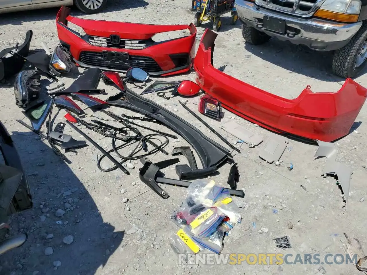 12 fotografías del automóvil dañado 2HGFE1F73NH312310 HONDA CIVIC 2022