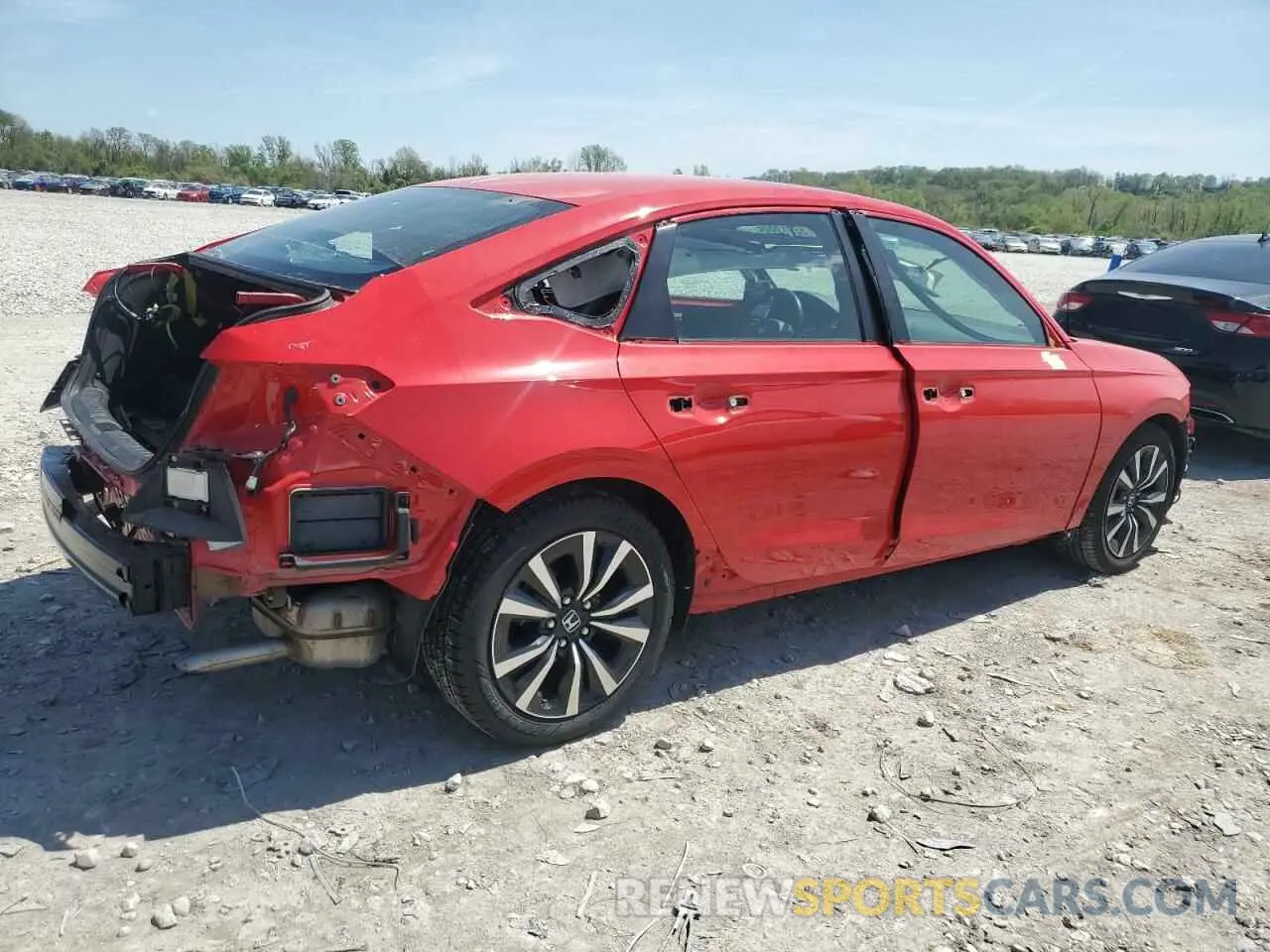 3 fotografías del automóvil dañado 2HGFE1F73NH312310 HONDA CIVIC 2022